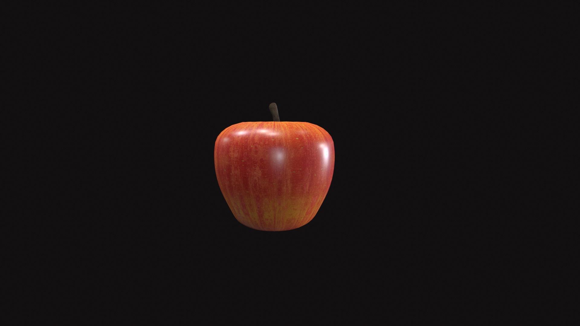 Apple Low-poly 3D model_33