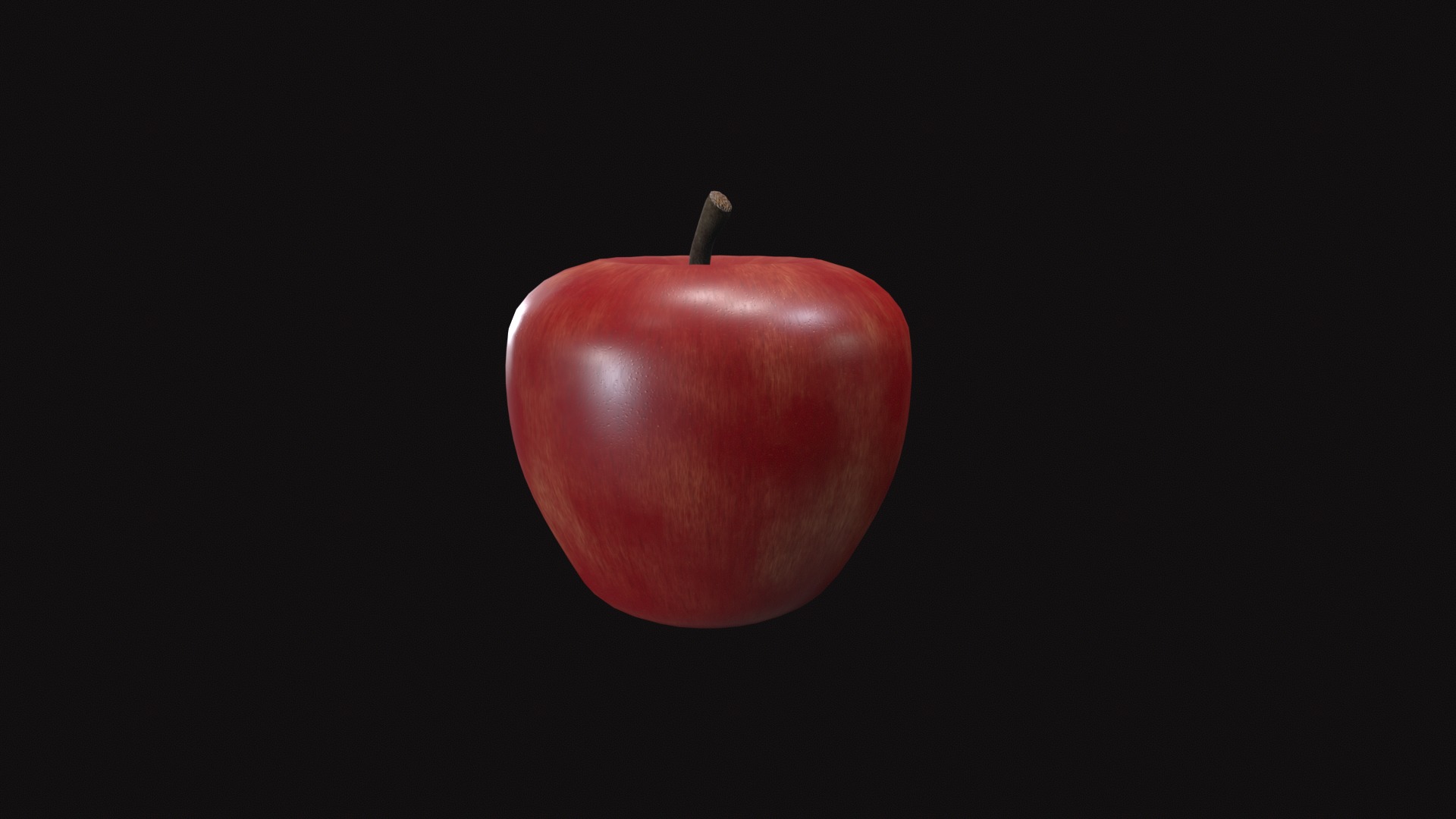 Apple Low-poly 3D model_8