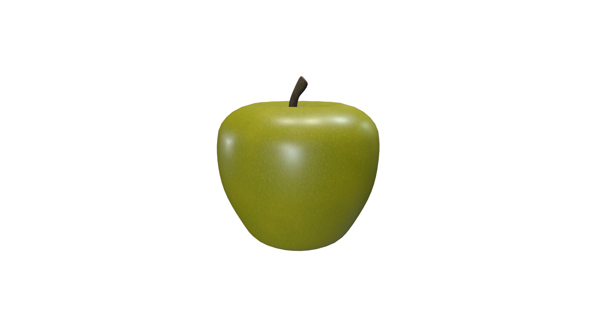 Apple Low-poly 3D model_20