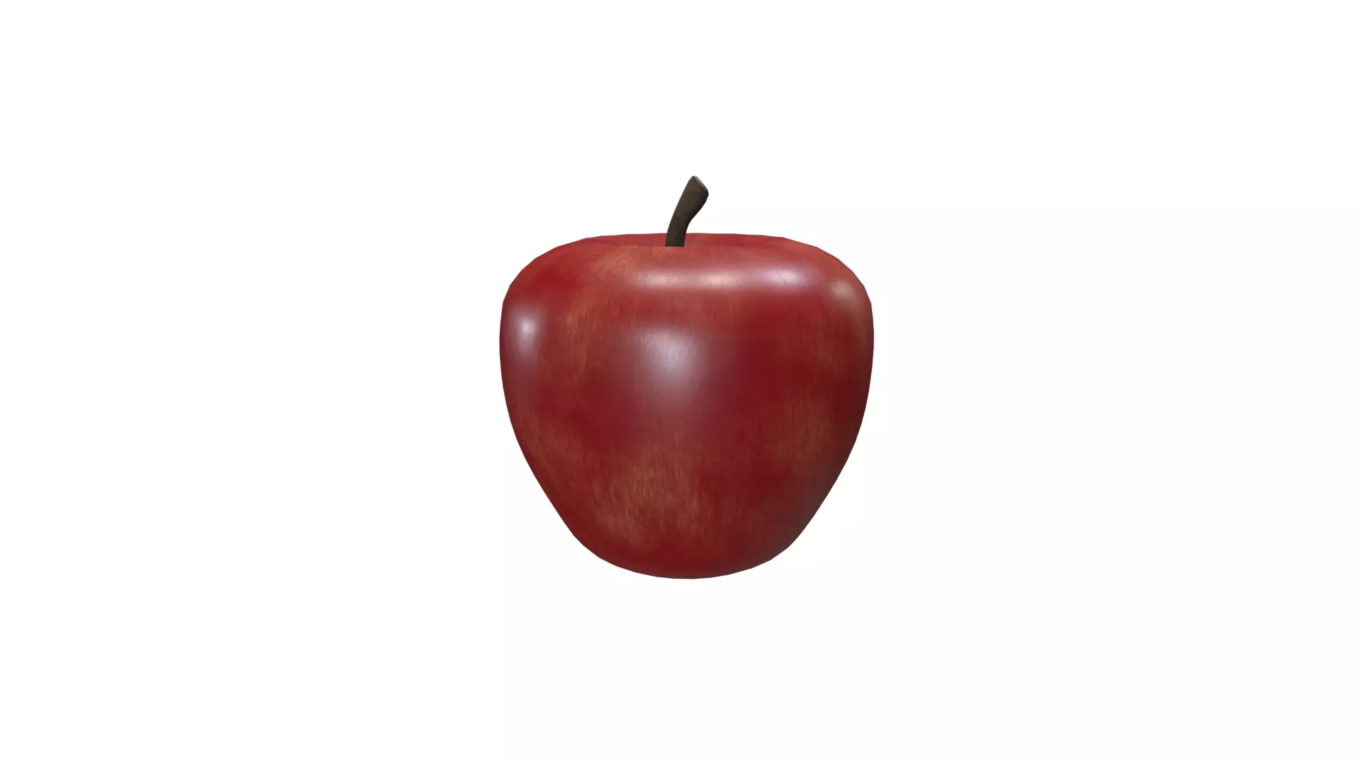 Apple Low-poly 3D model_0