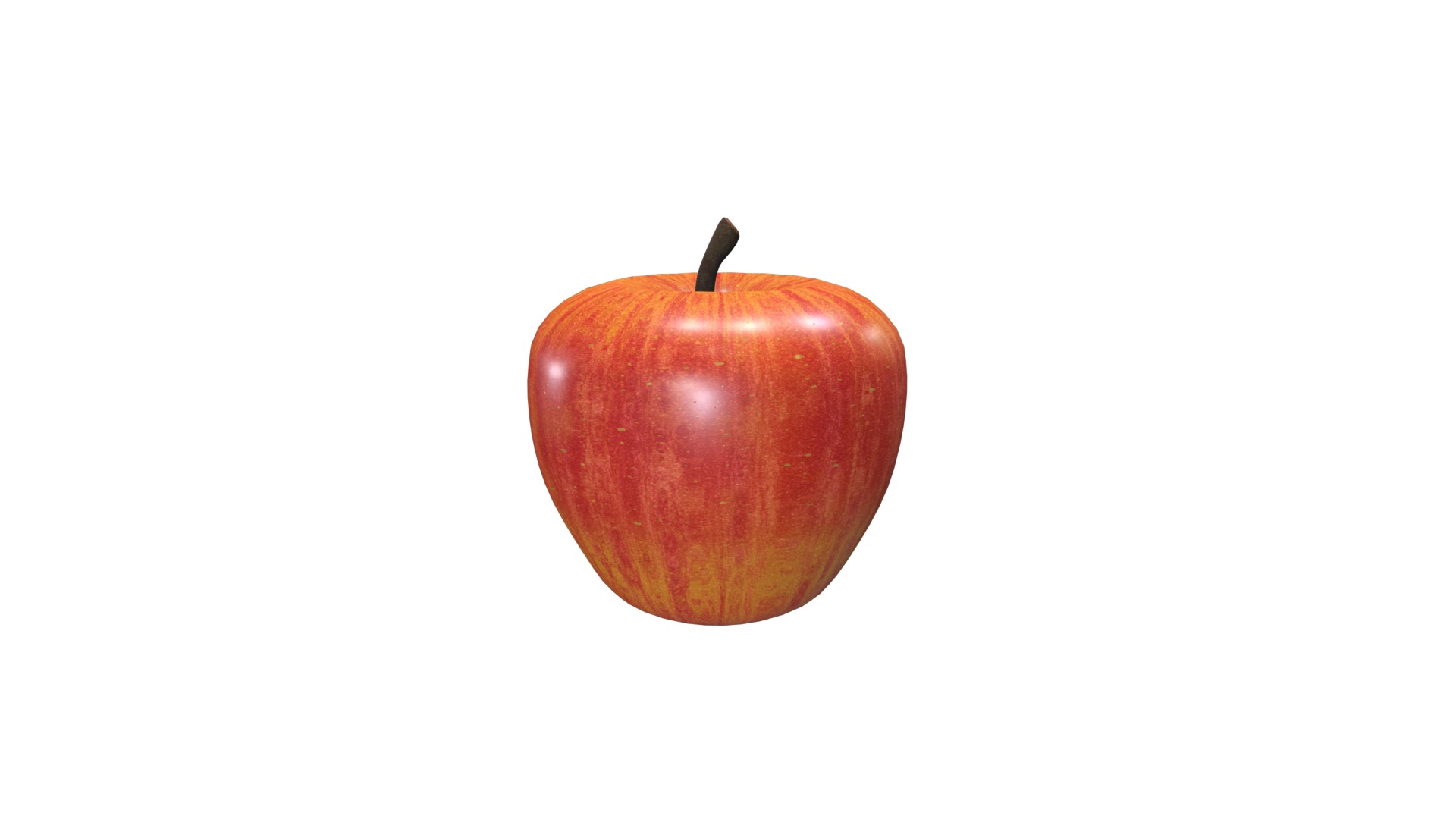 Apple Low-poly 3D model_28