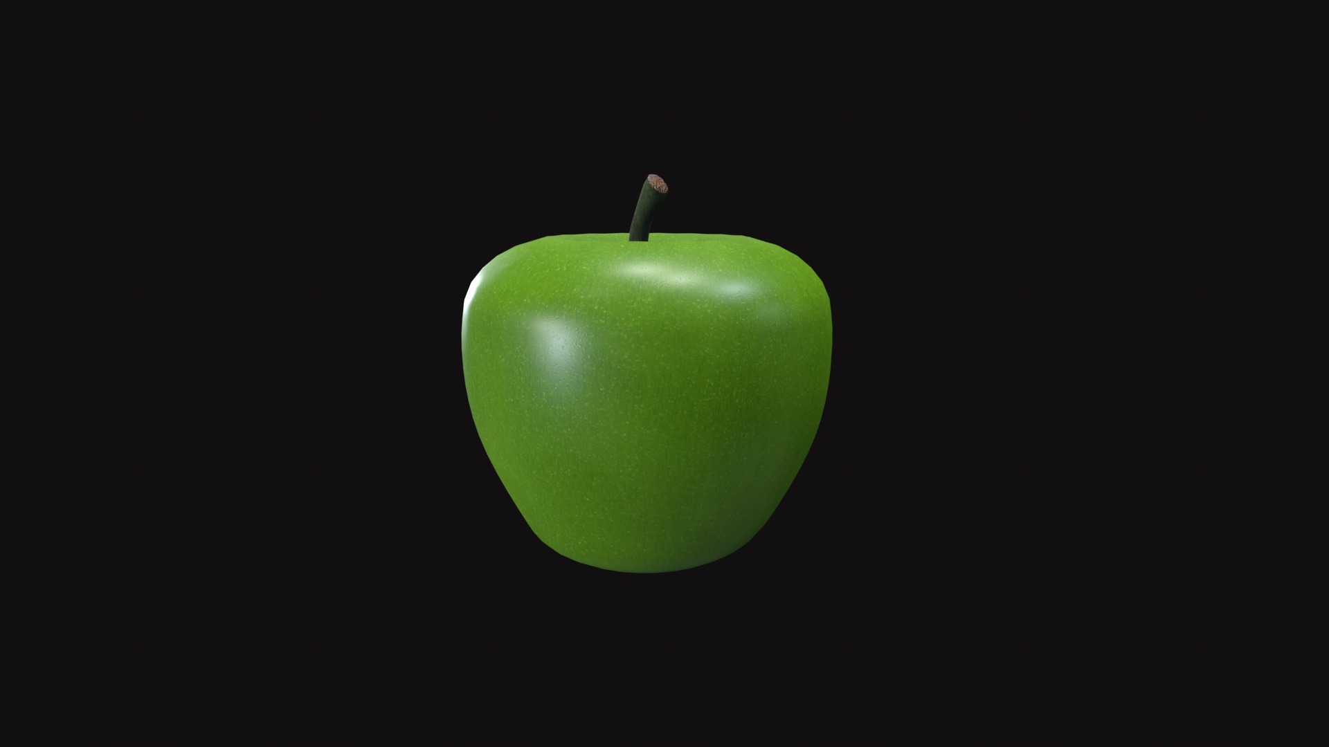 Apple Low-poly 3D model_15