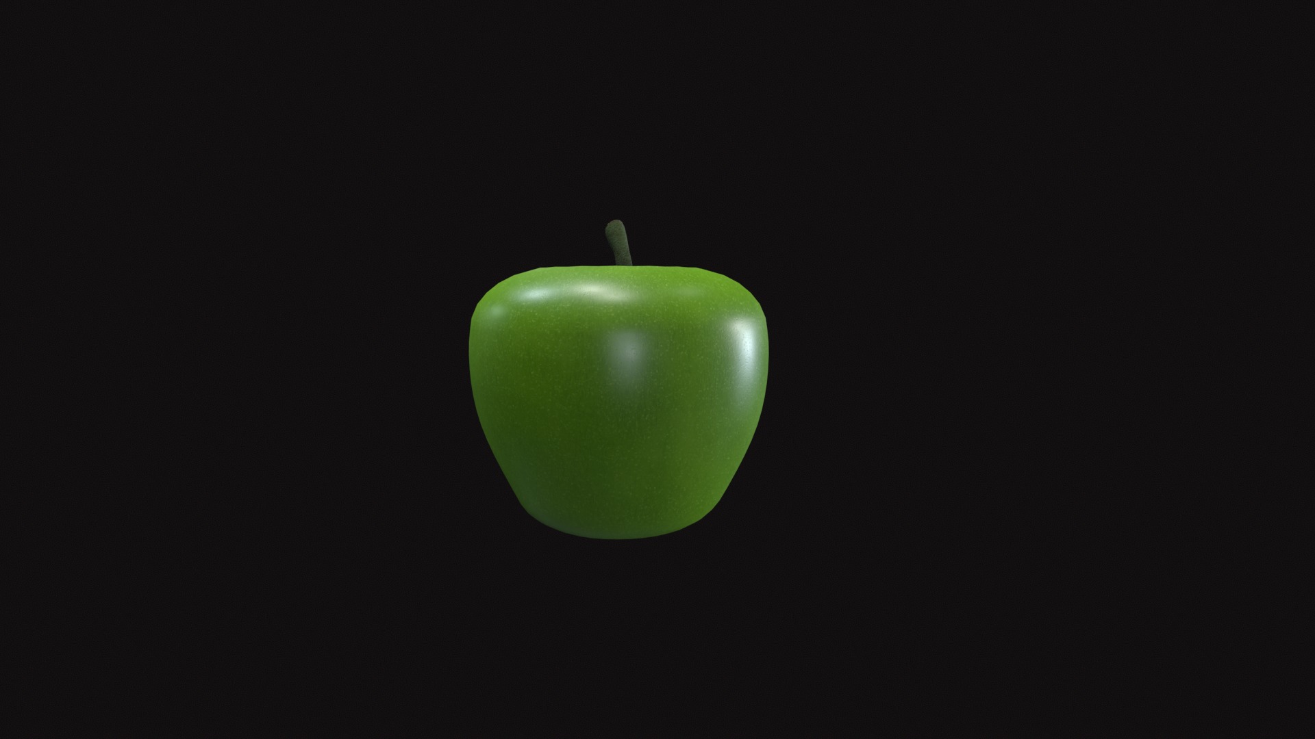 Apple Low-poly 3D model_14