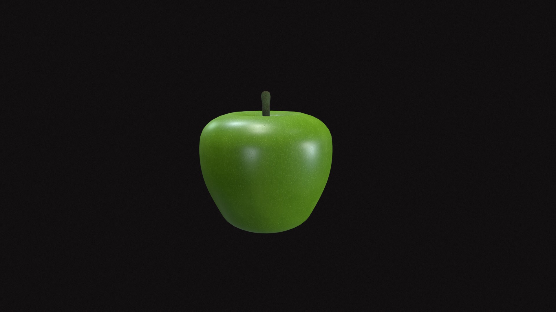 Apple Low-poly 3D model_19