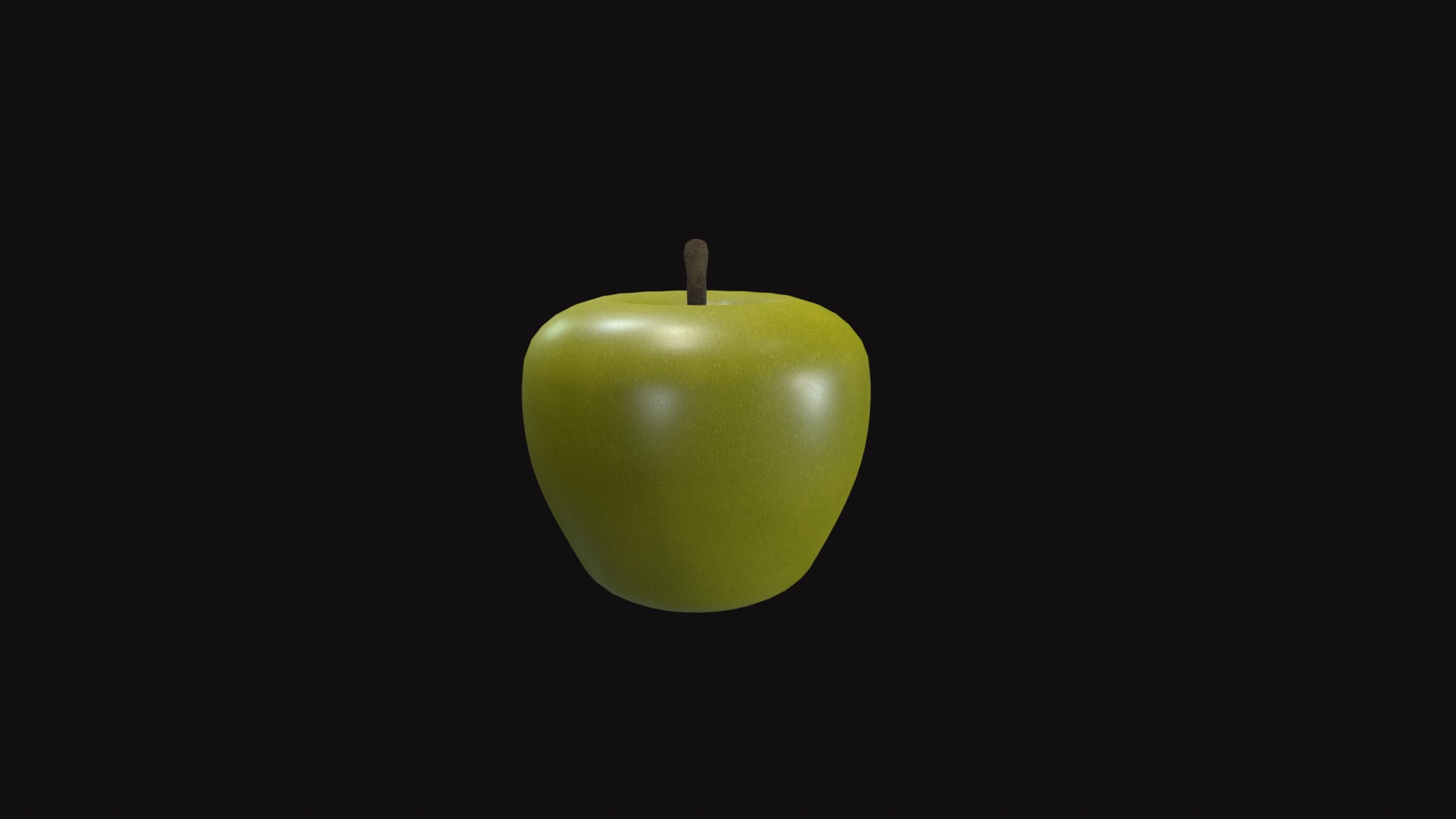 Apple Low-poly 3D model_26