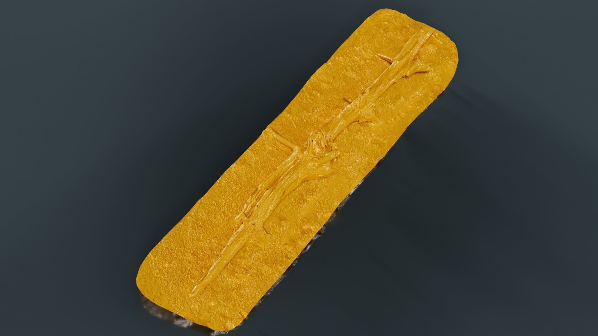 Ground Branch Split Low-poly 3D model_12