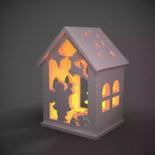 toy Christmas house 3D print model