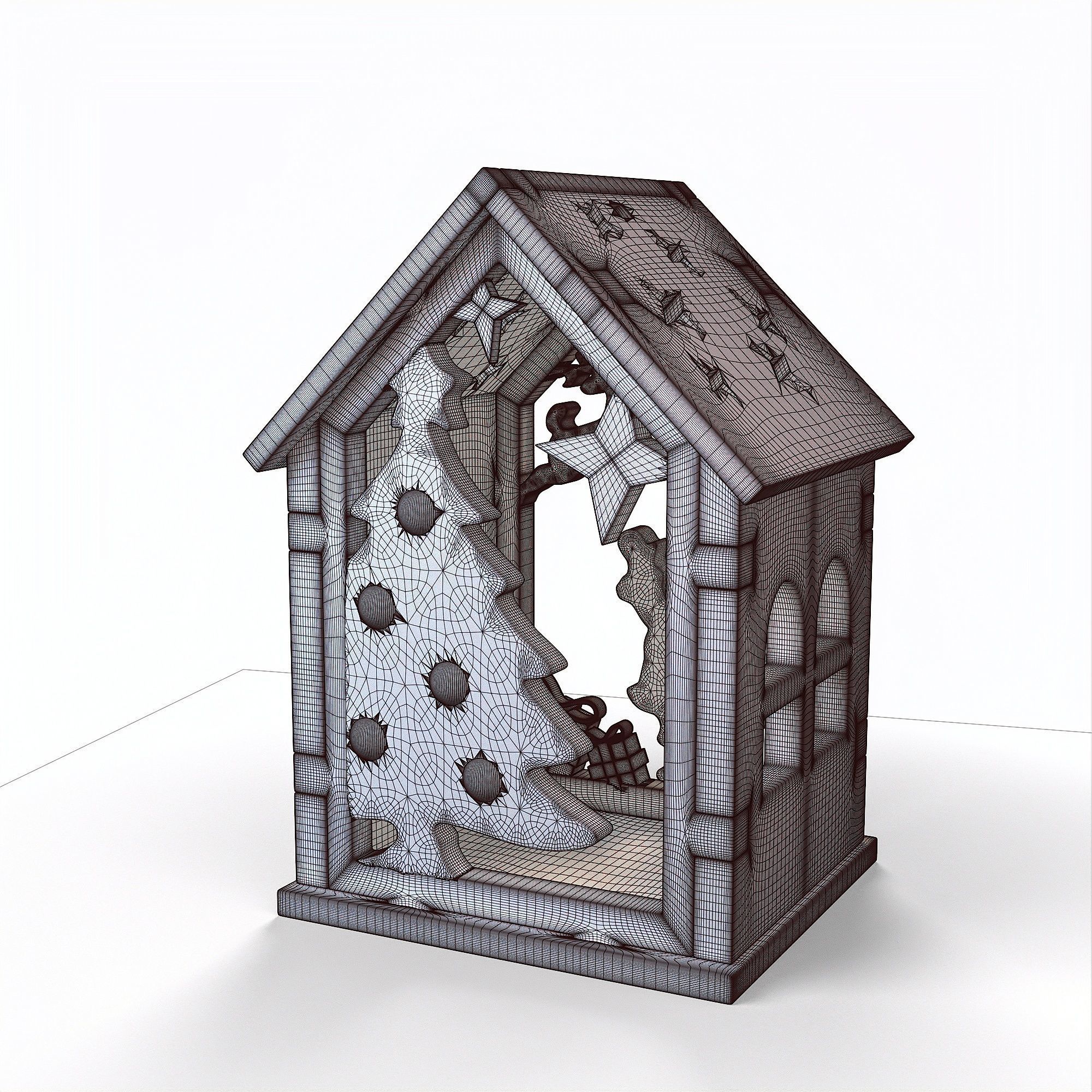 toy Christmas house 3D print model_5