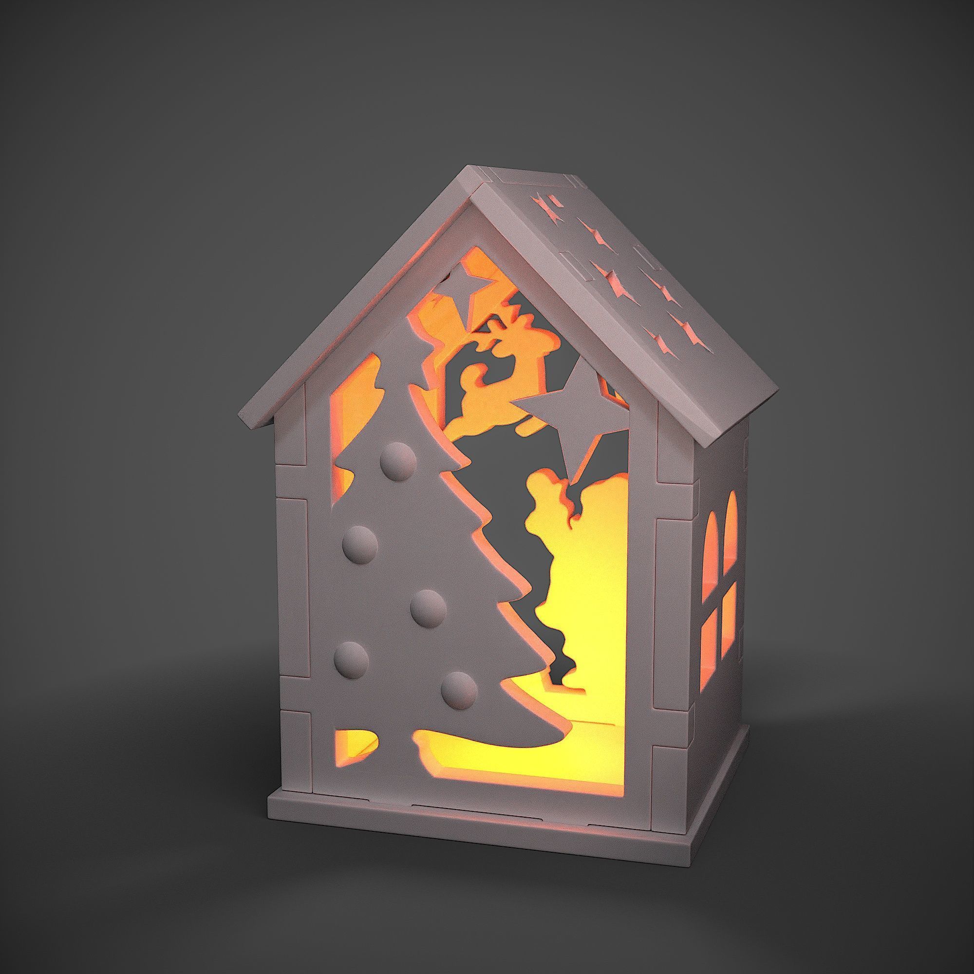toy Christmas house 3D print model_1