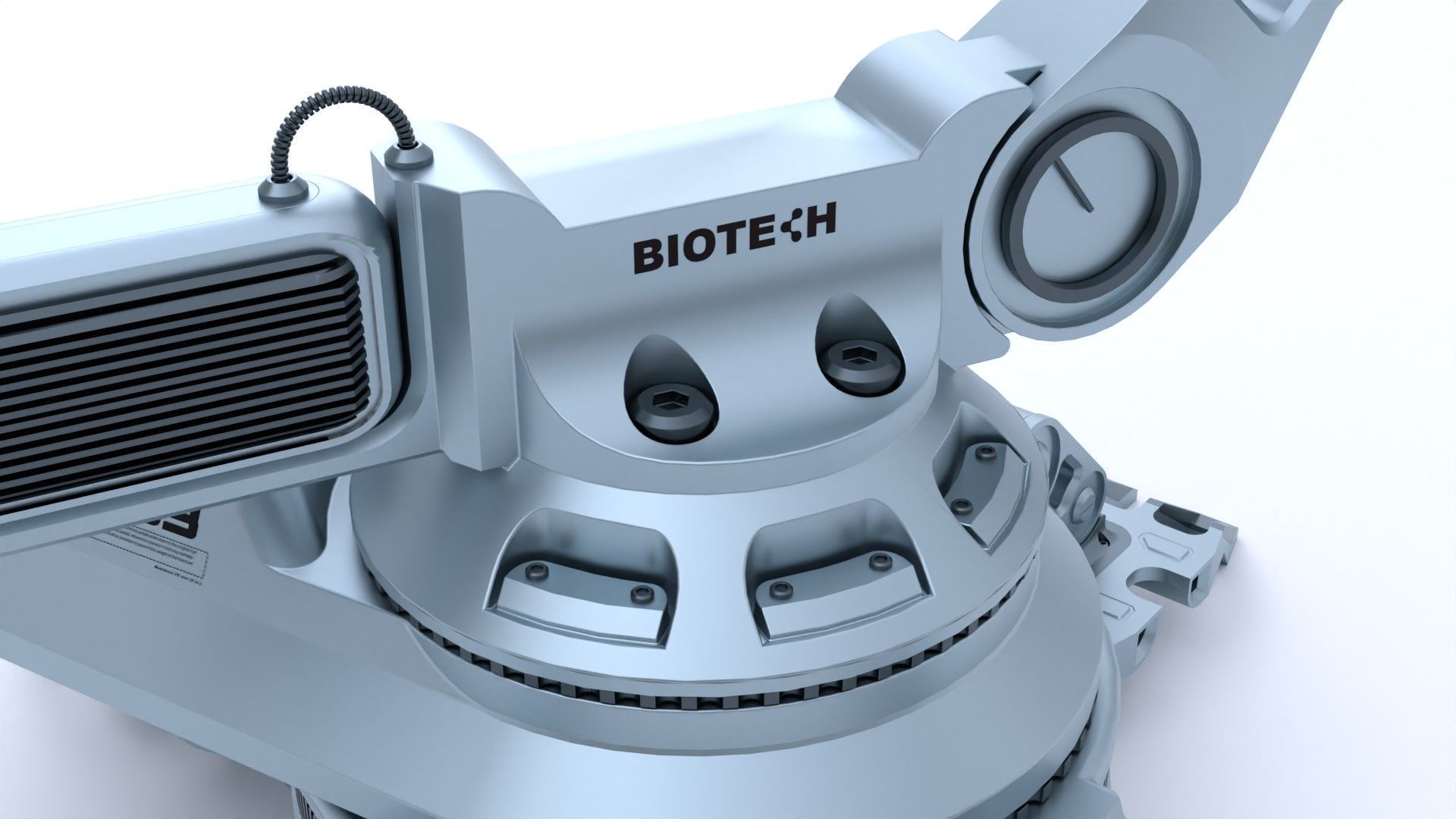 Sci-fi futuristic 3D manipulator arm high-poly hard-surface 3D model_2