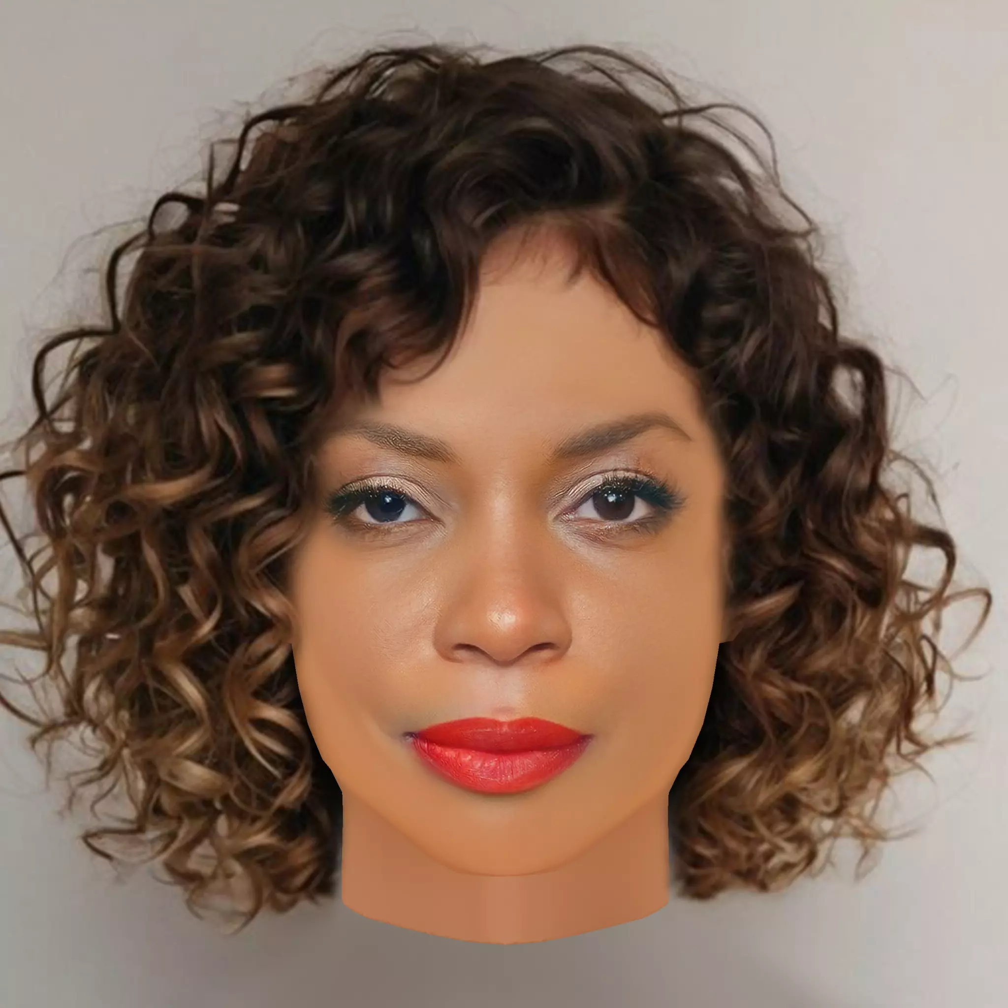 Aunjanue Ellis Head - No Hair - Low poly head for game Low-poly 3D model
