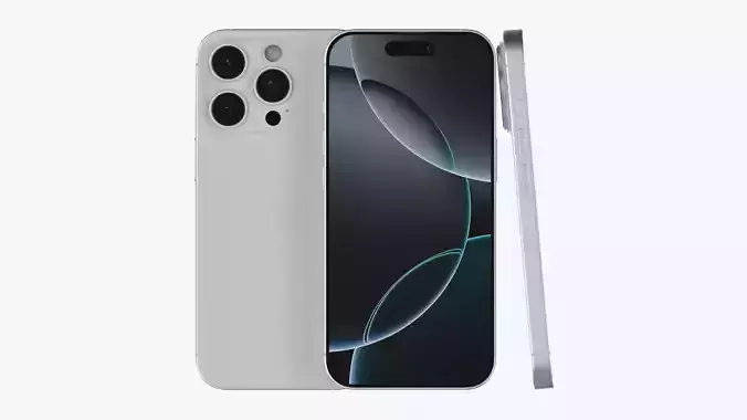 iPhone 16 Pro White Titanium  3D model