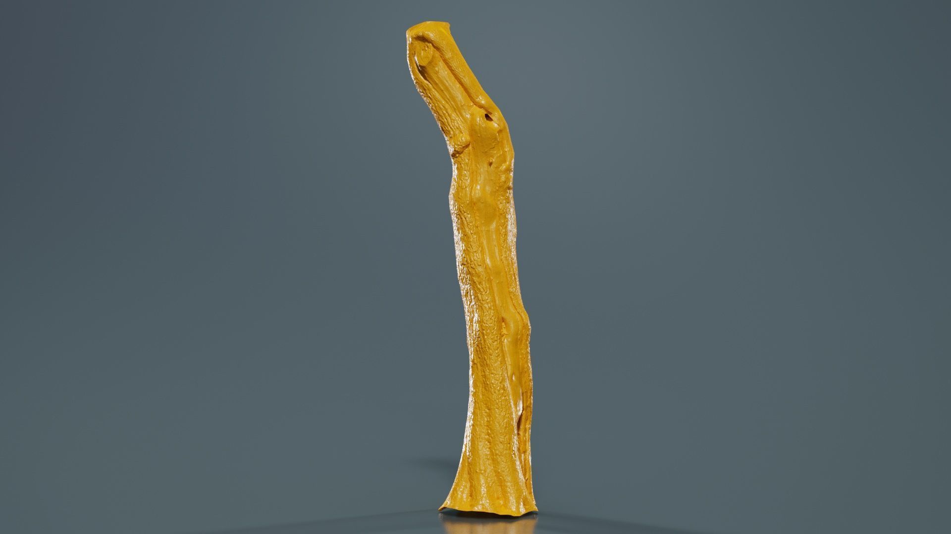 Slit Tree Trunk Low-poly 3D model_12