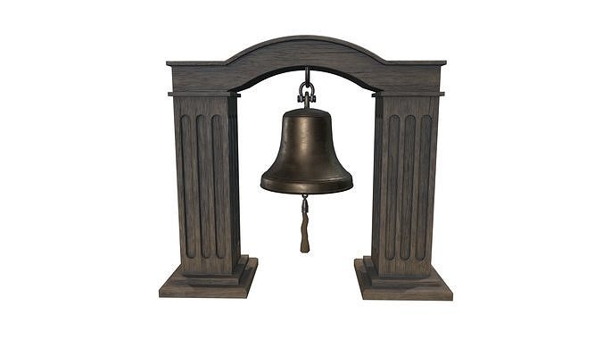Medieval Bell Low-poly 3D model