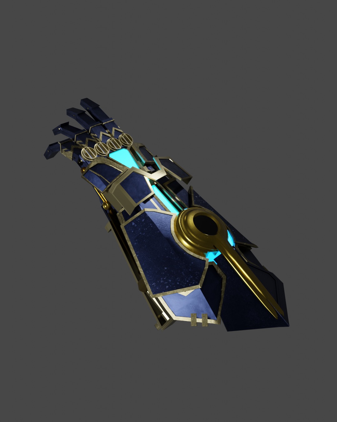 arcane atlas gaungulet vi weapon 3D model_4