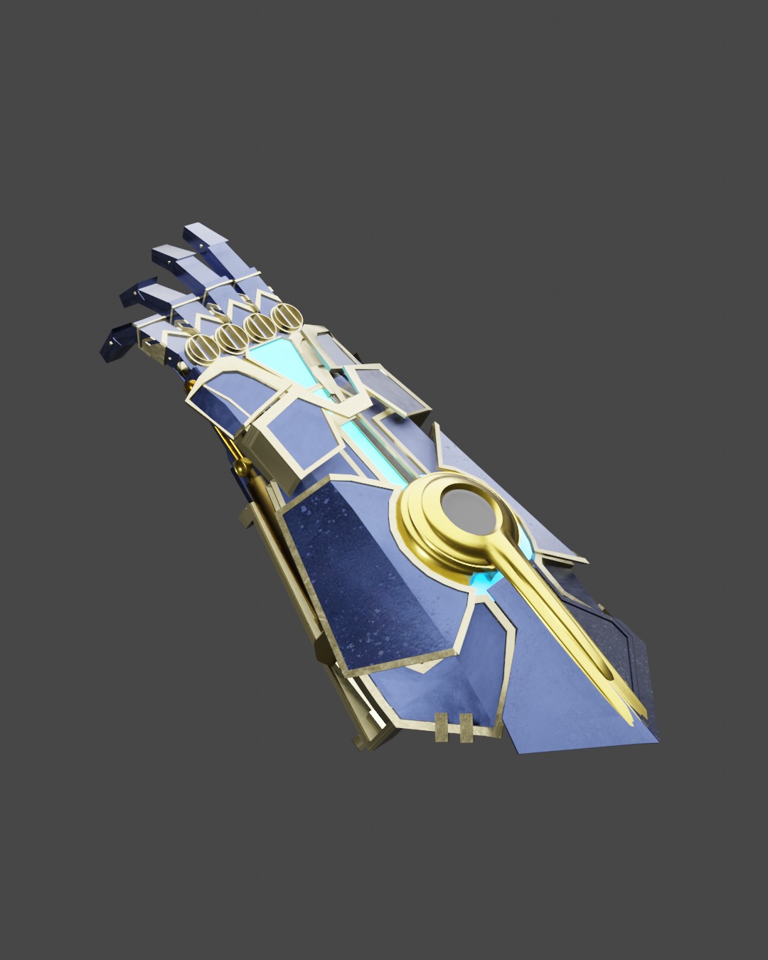 arcane atlas gaungulet vi weapon 3D model_2