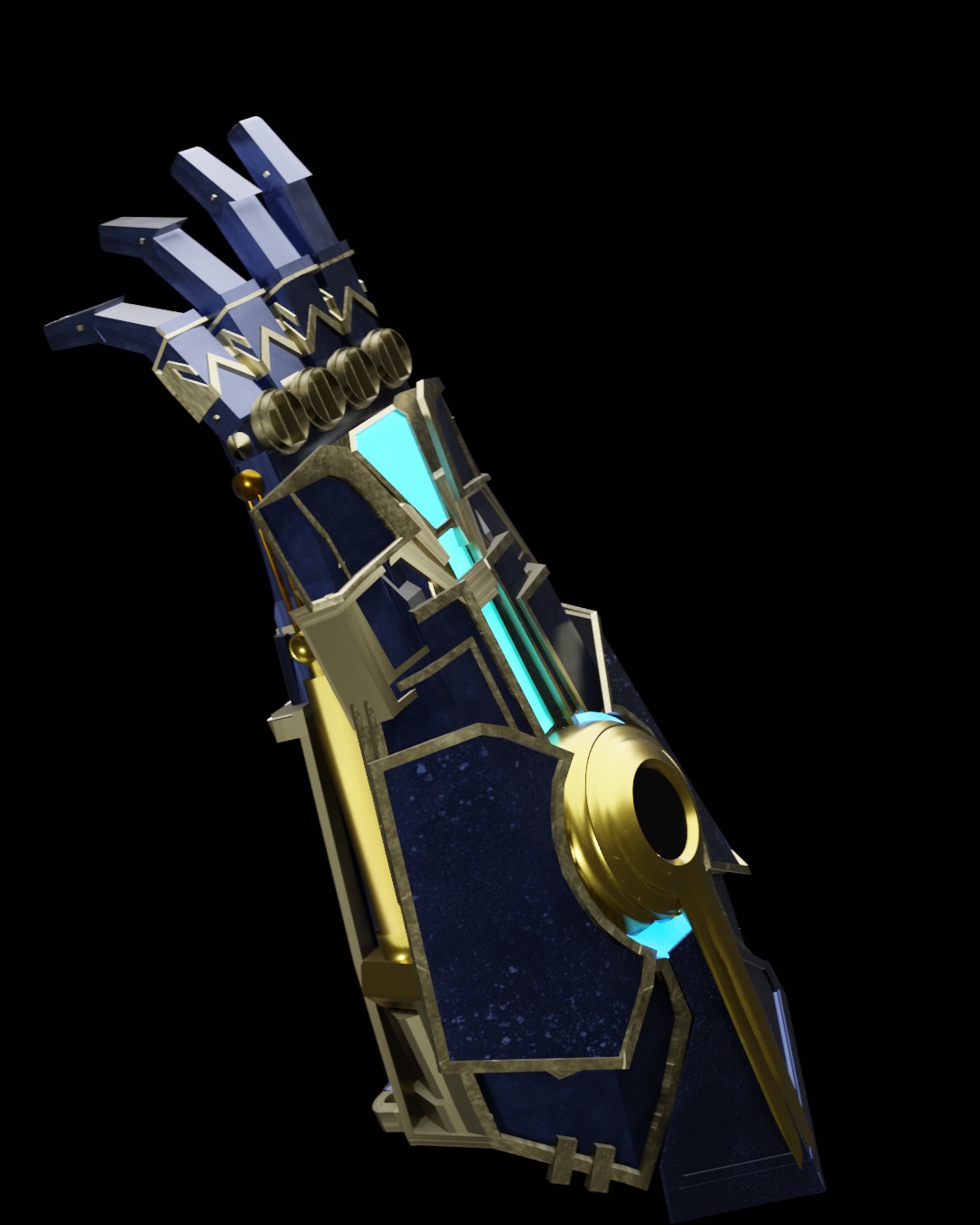 arcane atlas gaungulet vi weapon 3D model_11
