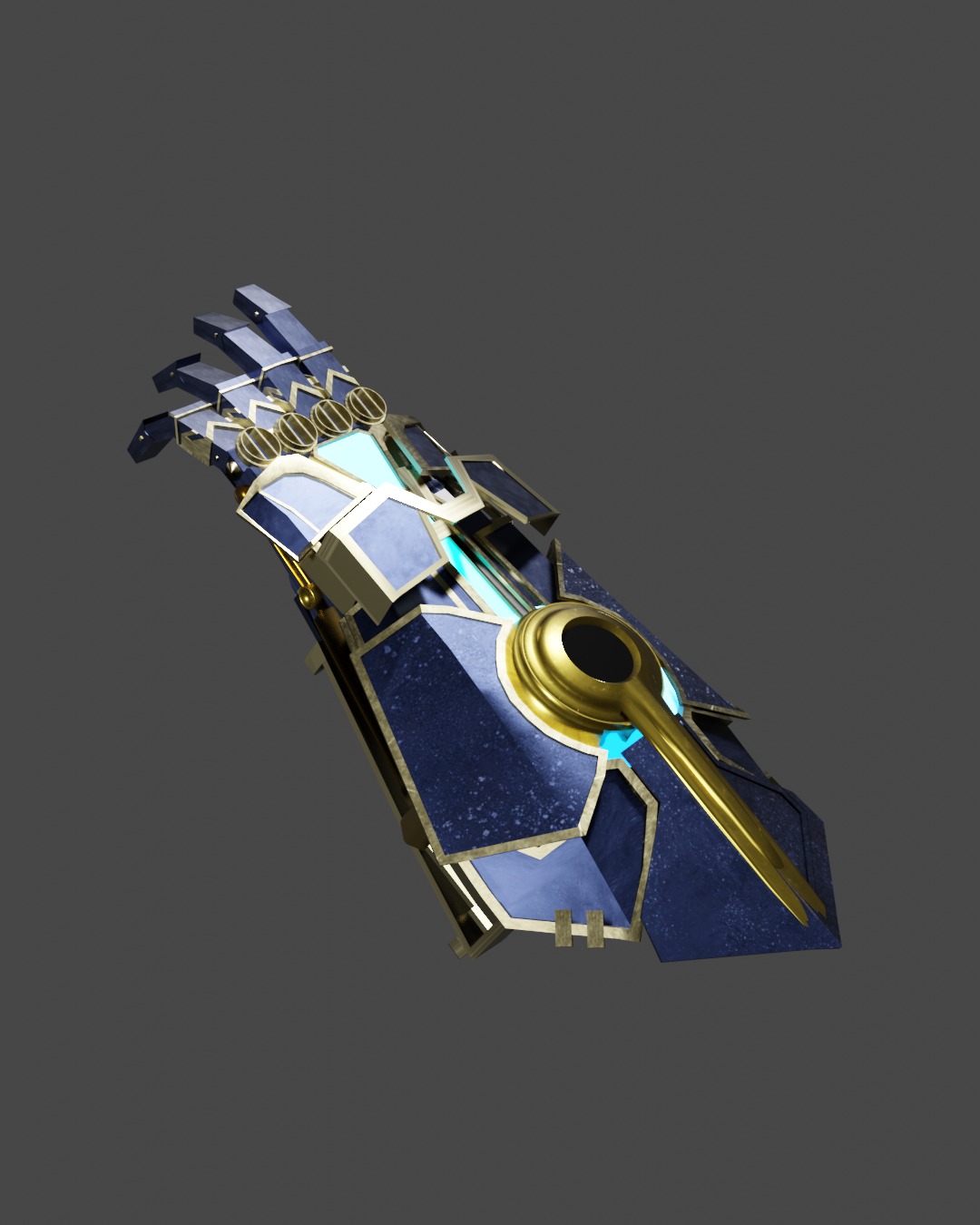 arcane atlas gaungulet vi weapon 3D model_10