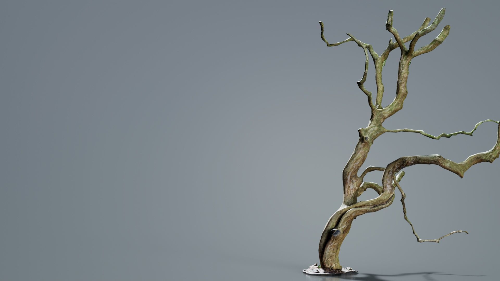 Wiggle Tree Branches Low-poly 3D model_2