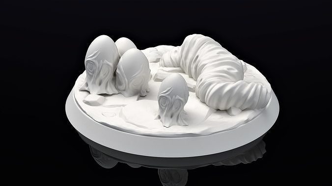 Egg And Cocoon Fantasy Free 3D print model