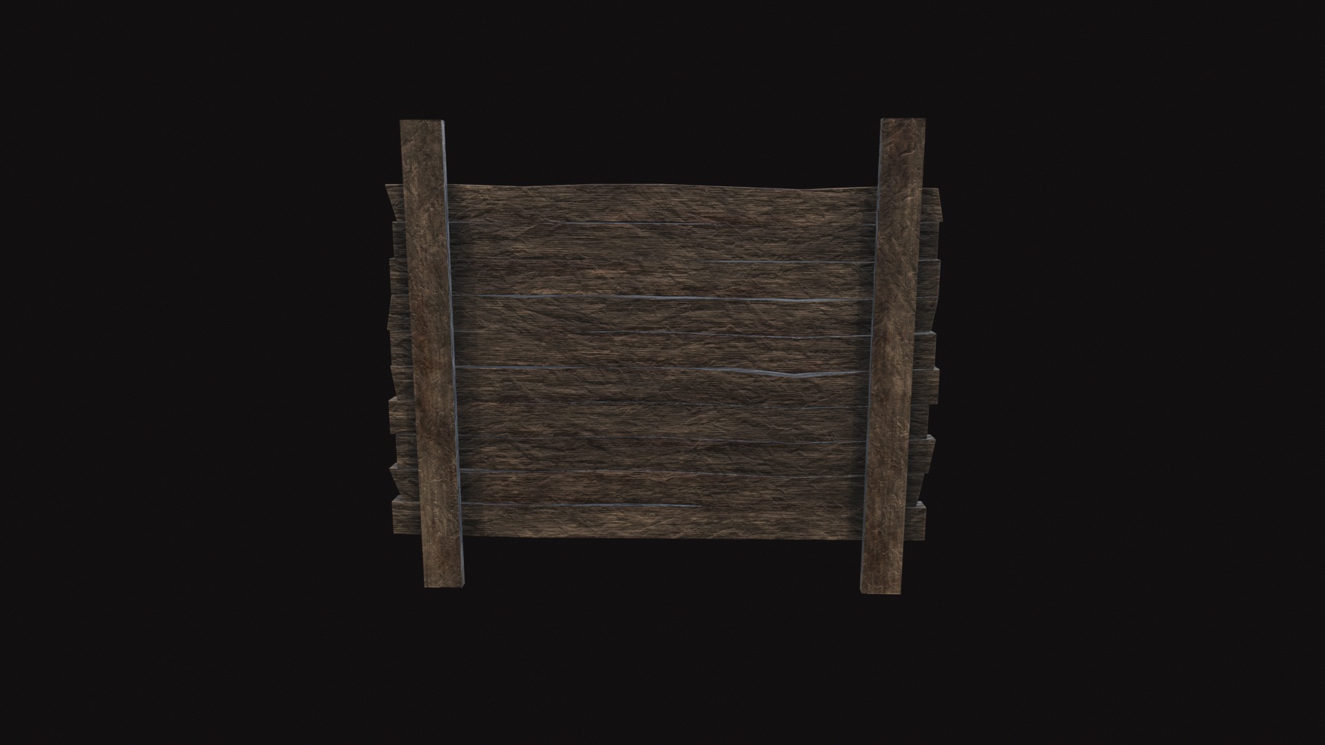 Medieval Board Low-poly 3D model_7