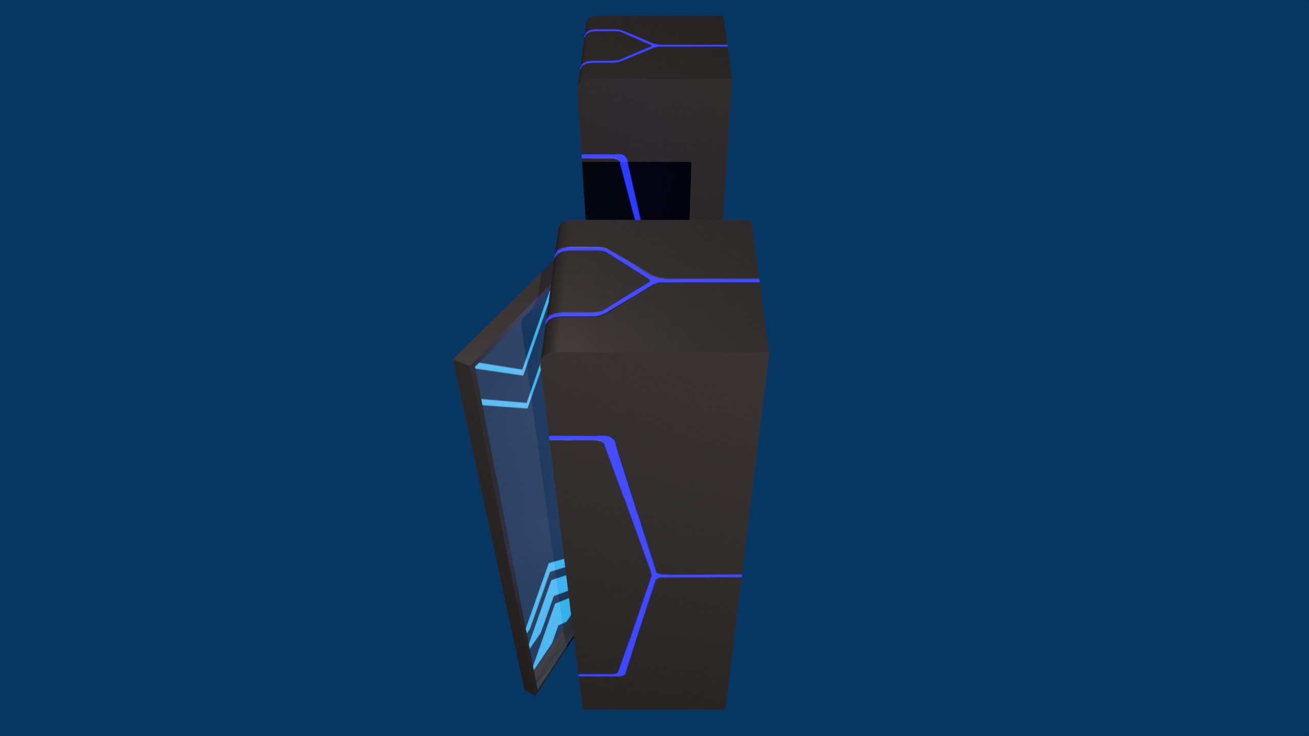 sci-fi looker Low-poly 3D model_3