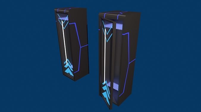 sci-fi looker Low-poly 3D model