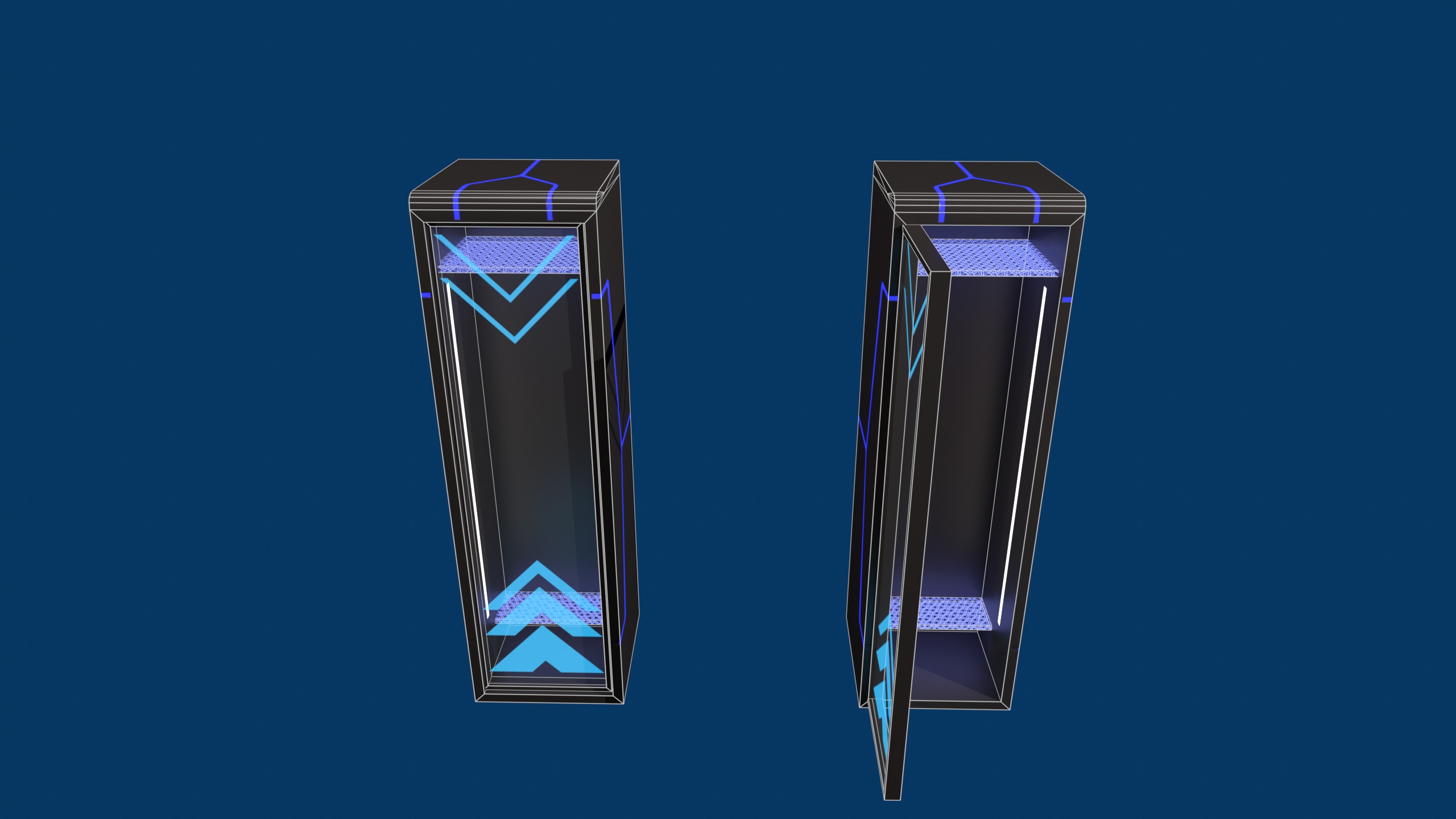 sci-fi looker Low-poly 3D model_8