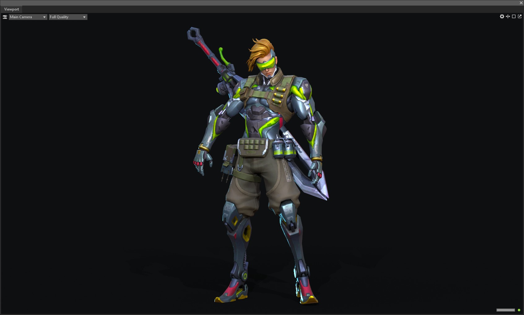 Epee warrior 3D model_26