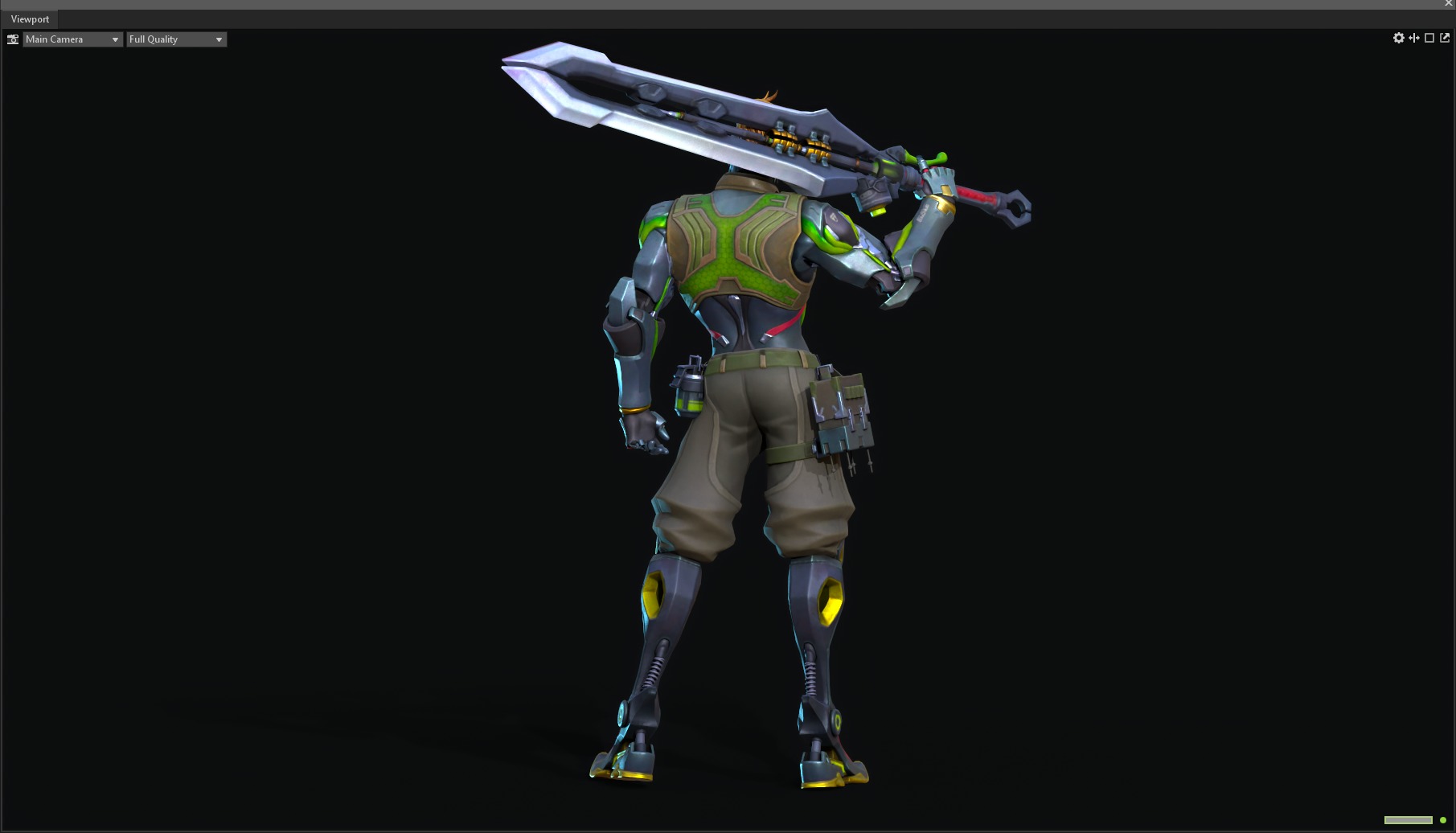 Epee warrior 3D model_17