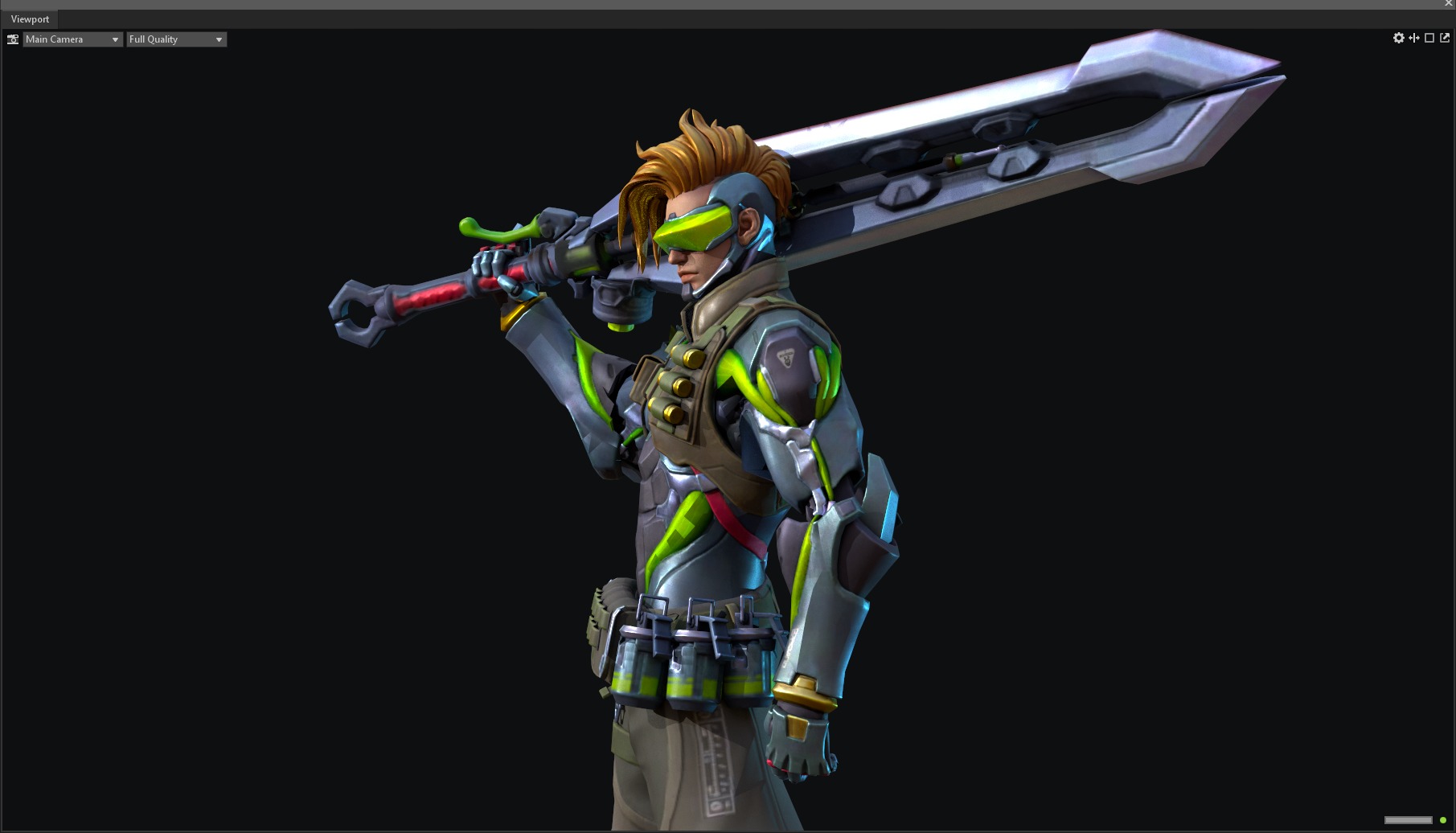 Epee warrior 3D model_21