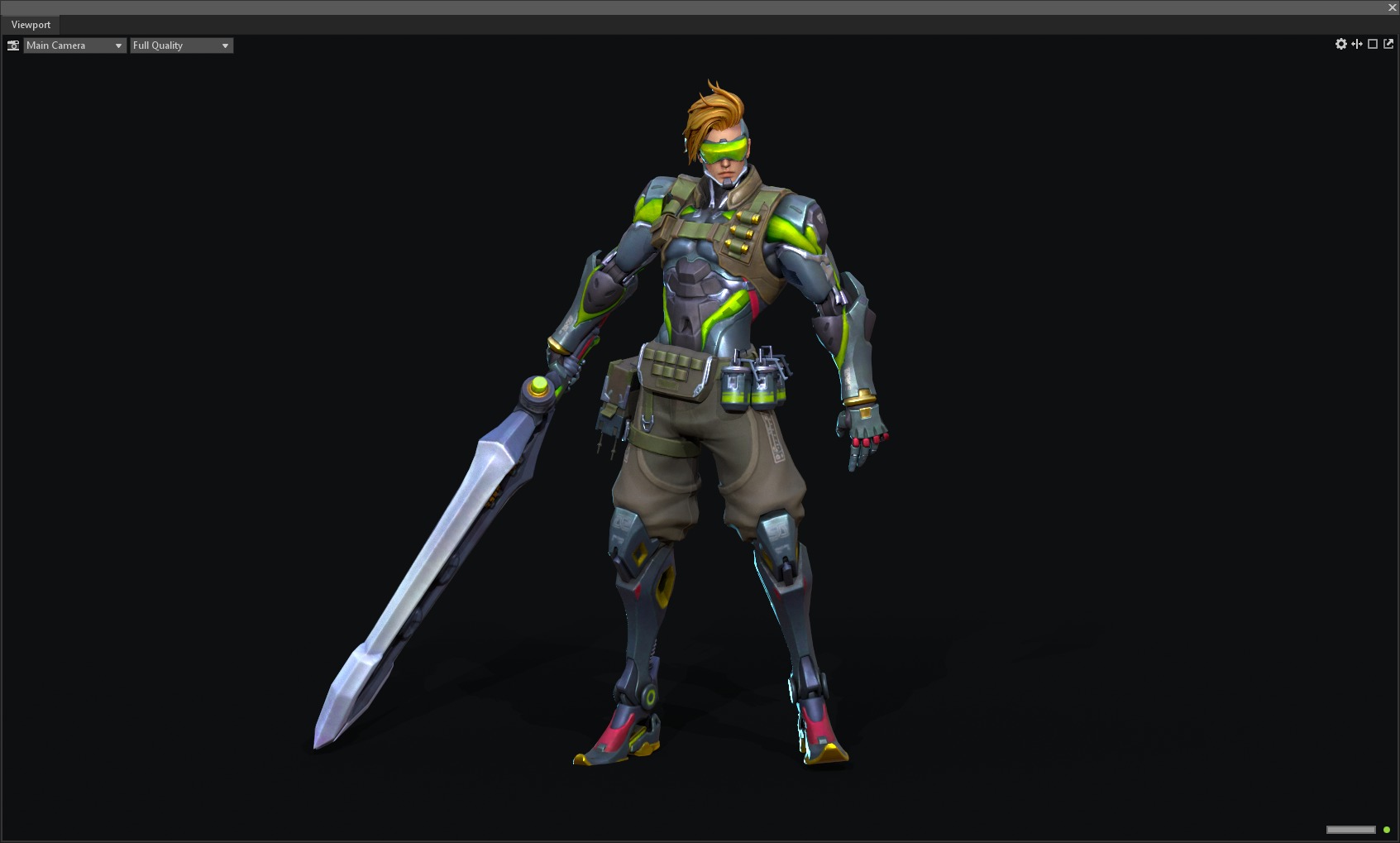 Epee warrior 3D model_24