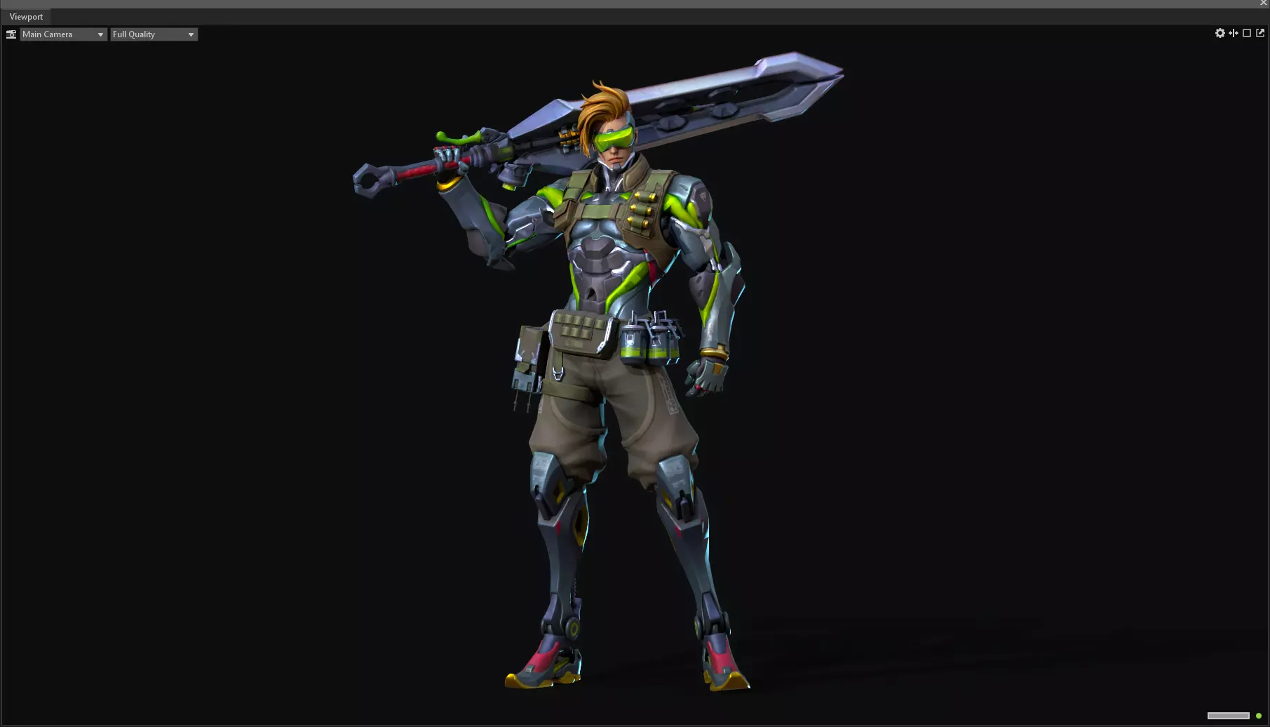 Epee warrior 3D model_0