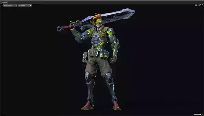 Epee warrior 3D model
