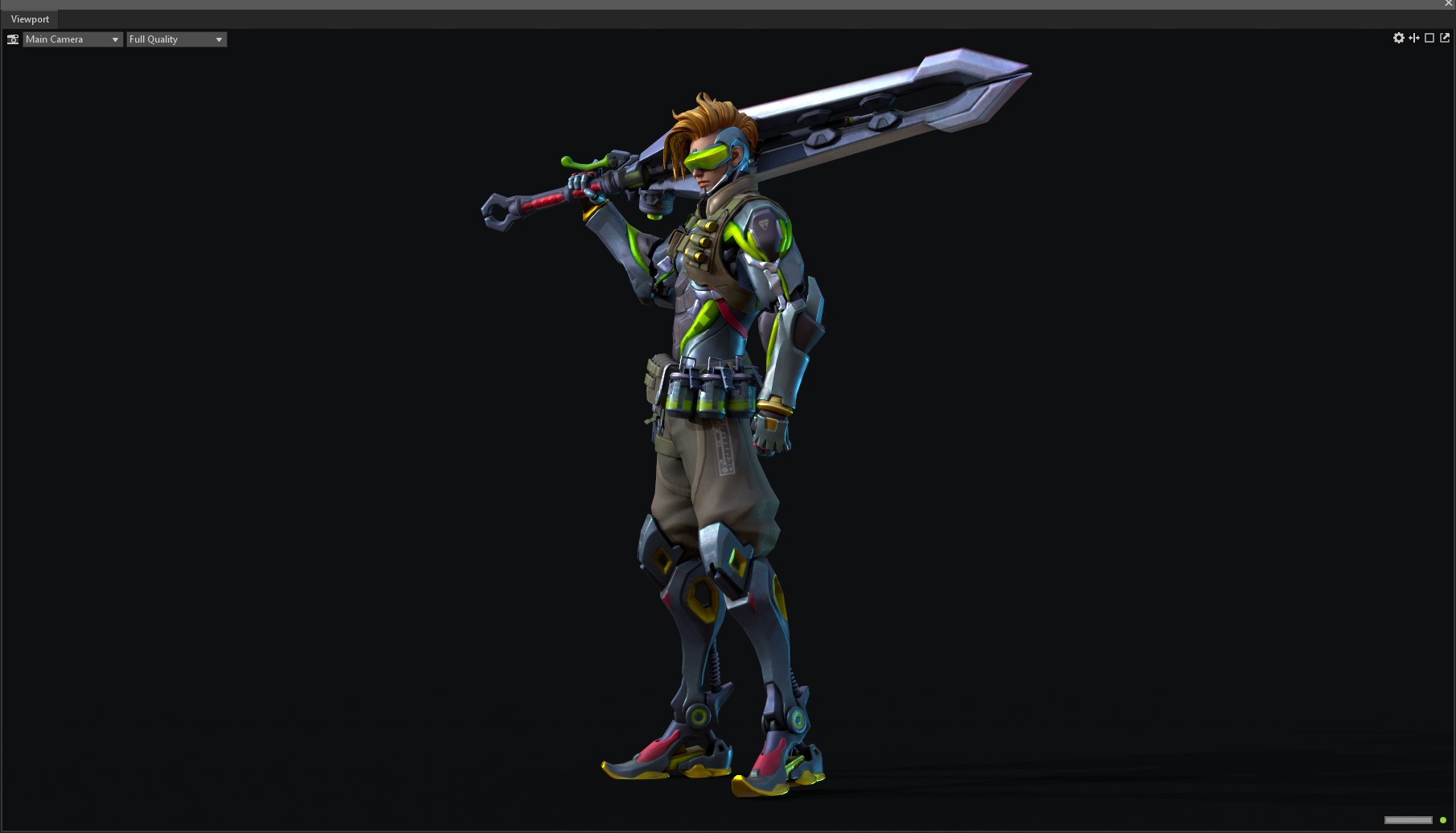 Epee warrior 3D model_15