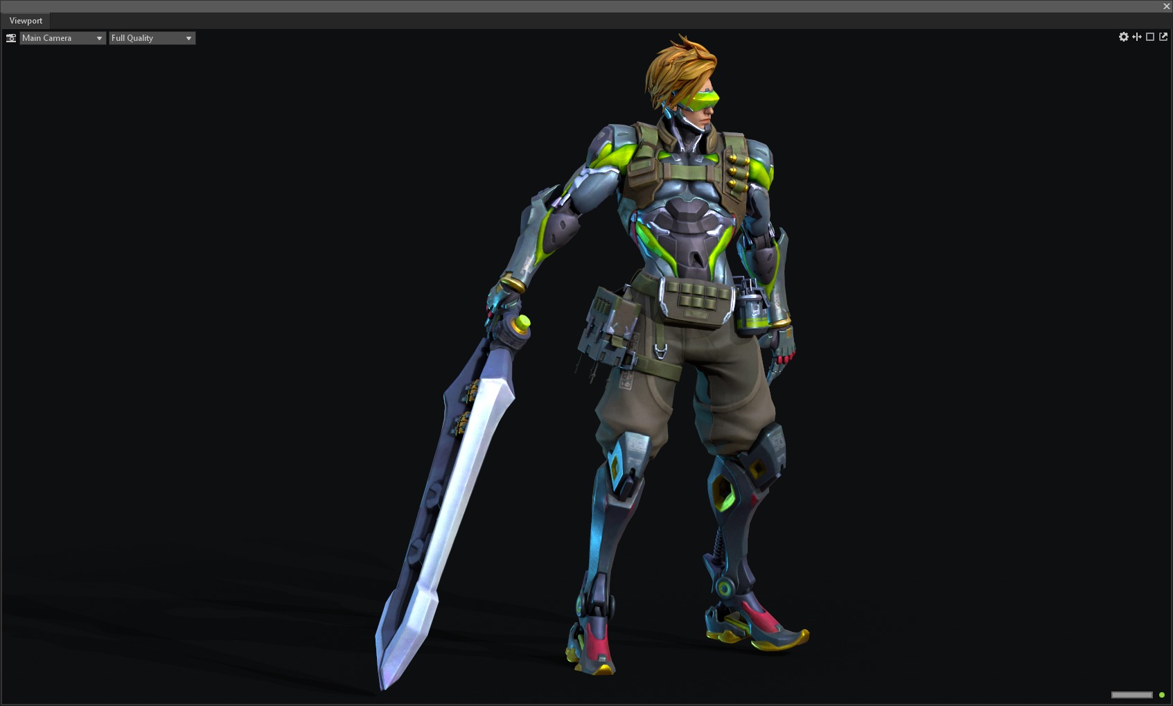 Epee warrior 3D model_25