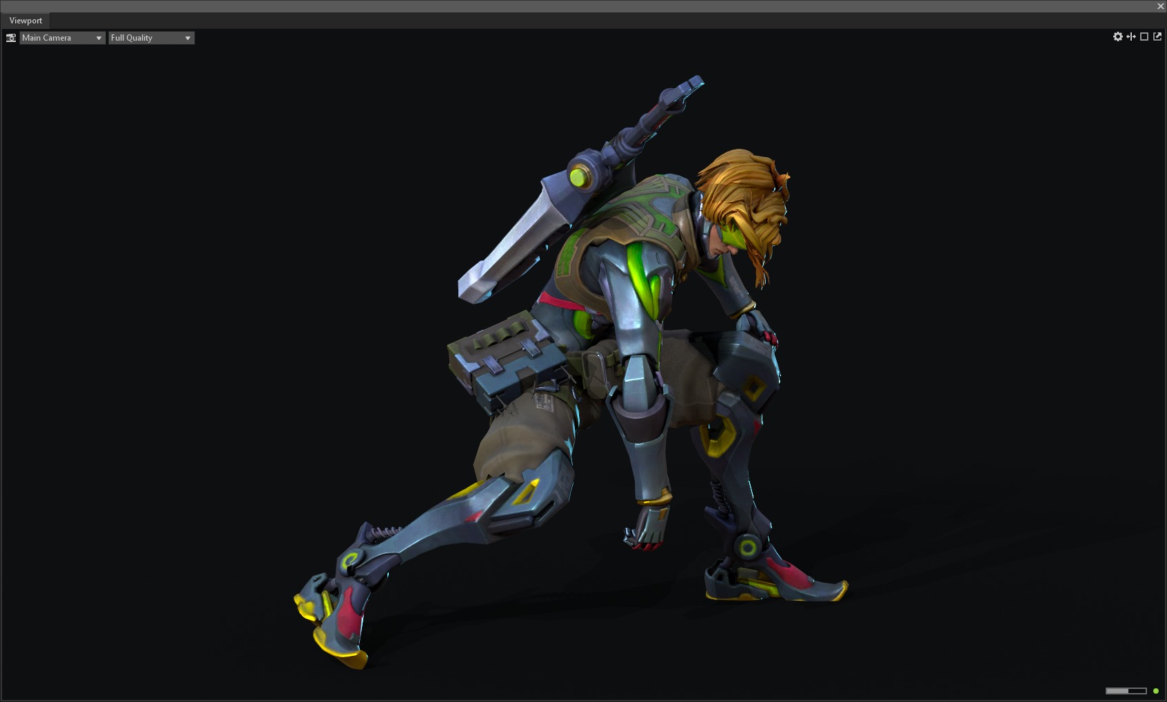 Epee warrior 3D model_27