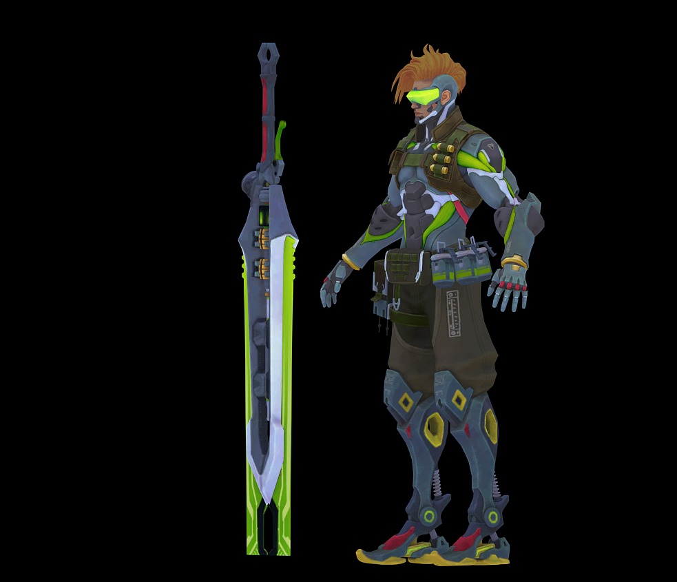Epee warrior 3D model_10