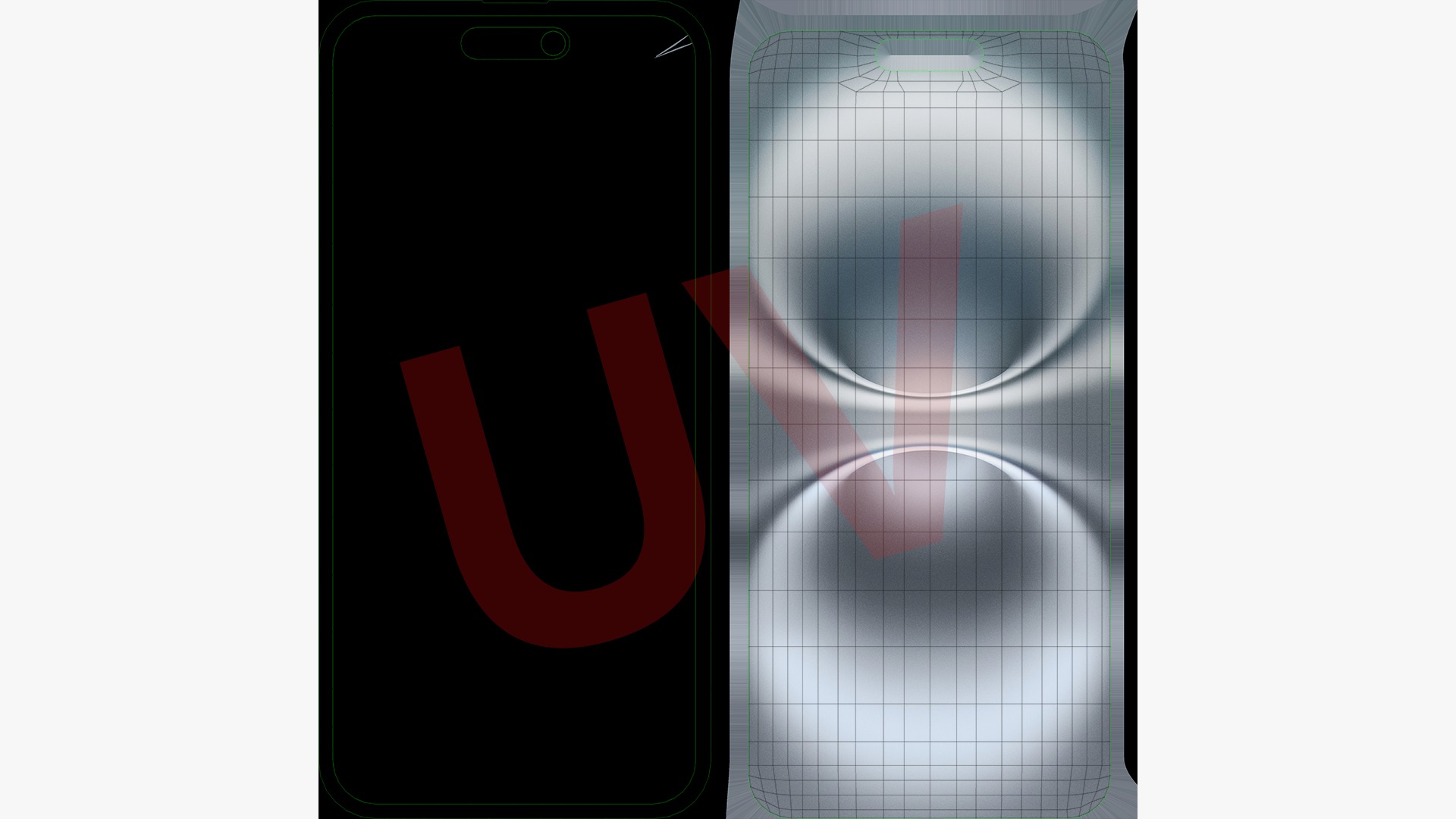 iPhone 16 and 16 Plus White Low-poly 3D model_19