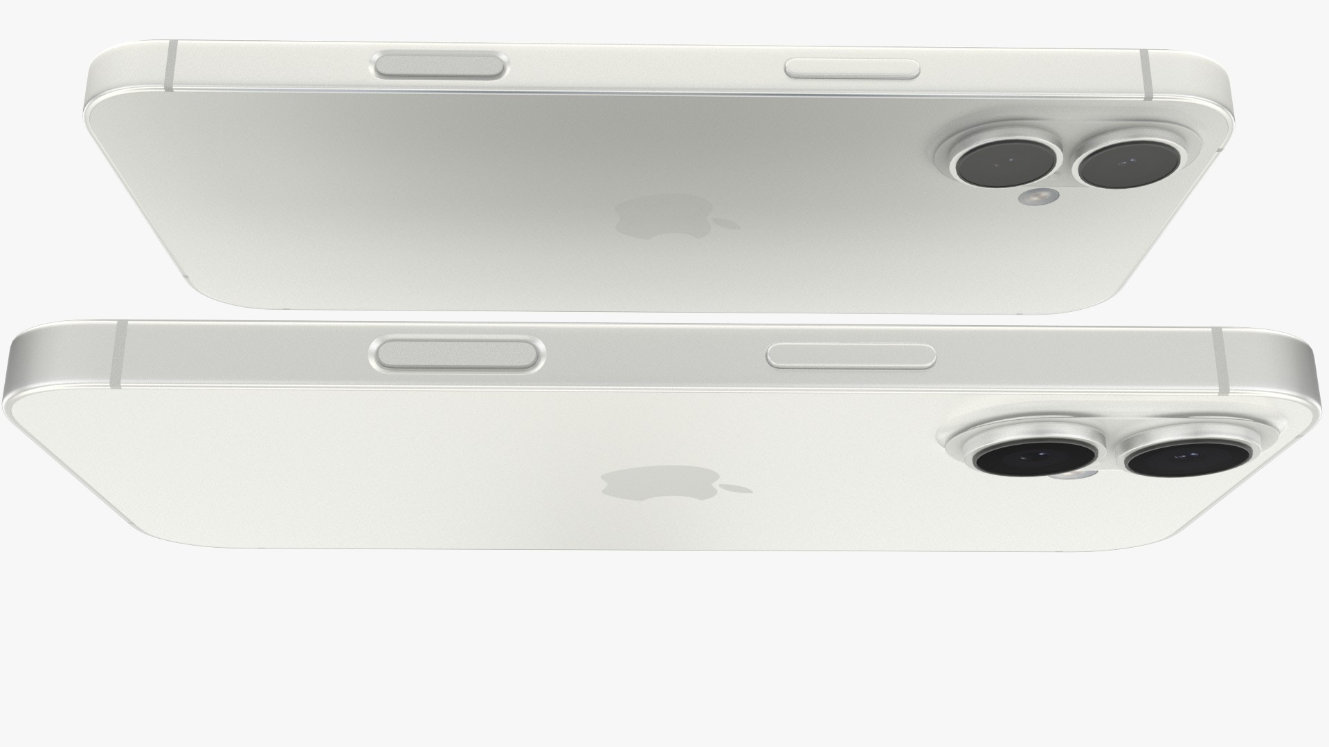 iPhone 16 and 16 Plus White Low-poly 3D model_4