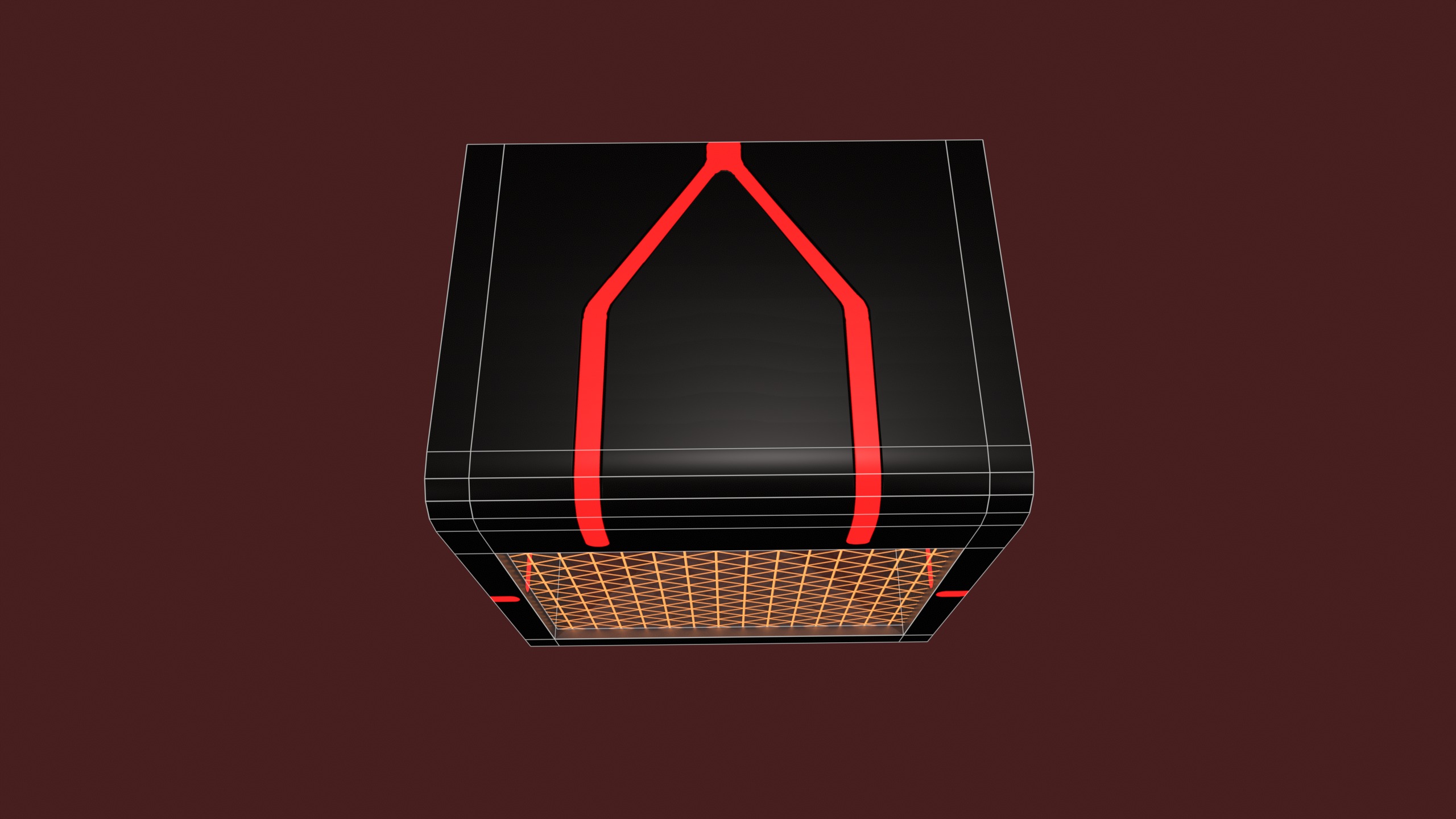 sci-fi freezer Low-poly 3D model_5