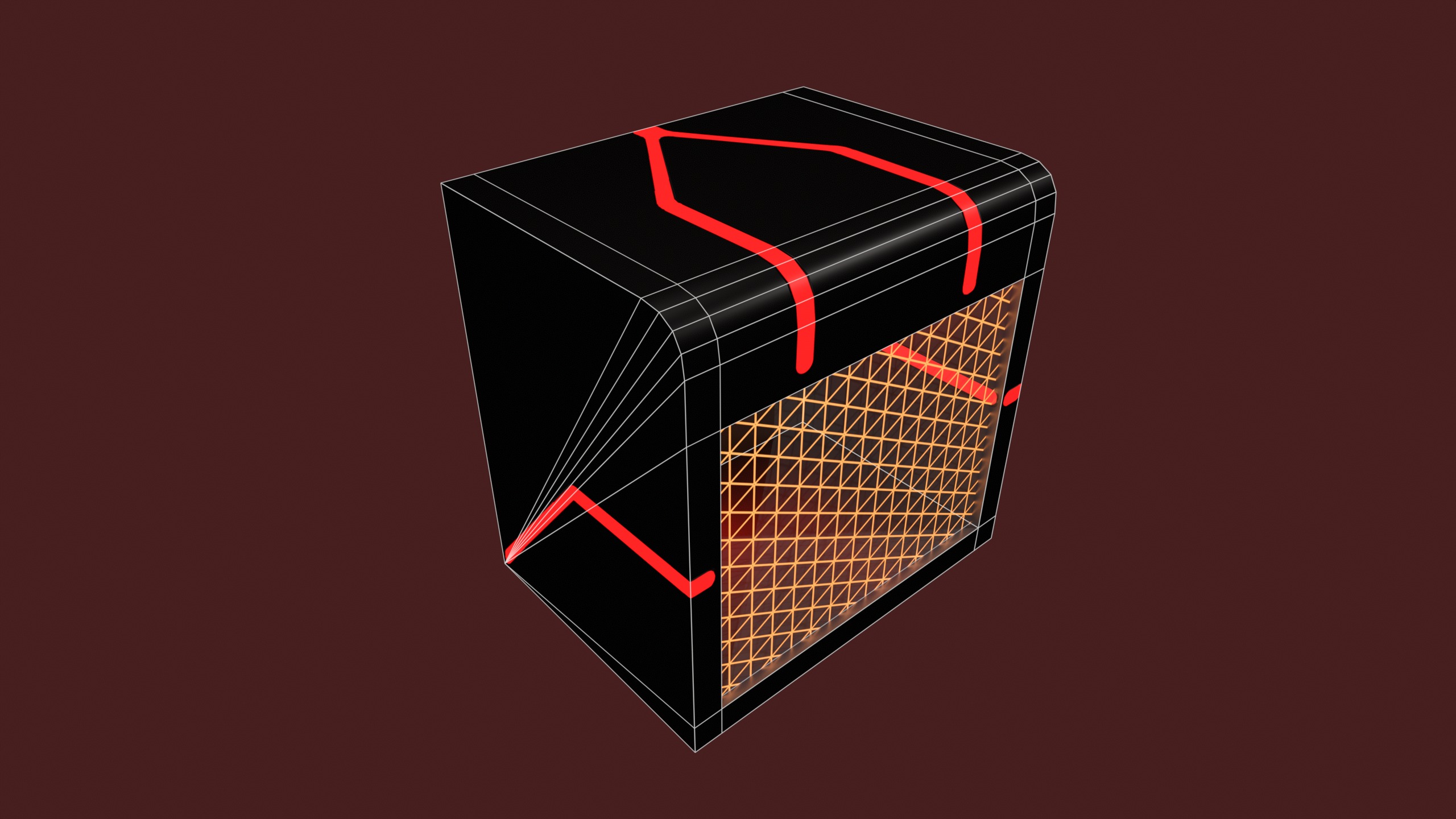 sci-fi freezer Low-poly 3D model_3