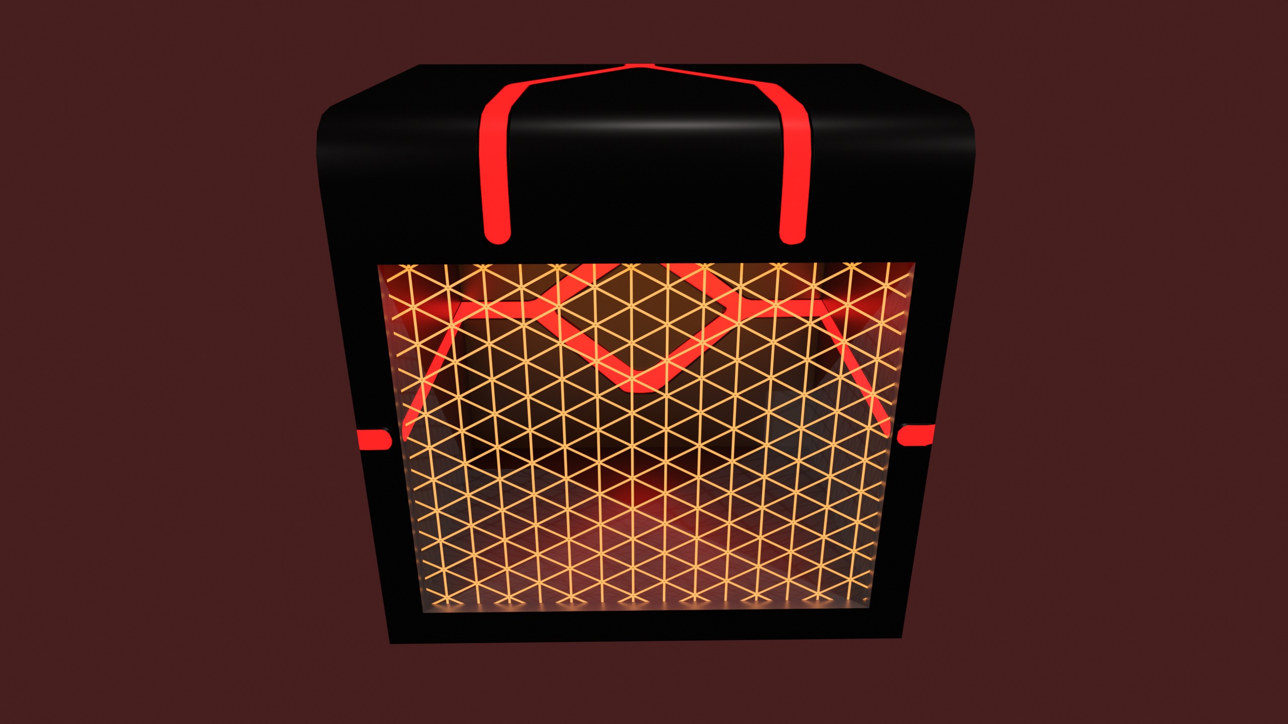 sci-fi freezer Low-poly 3D model_2