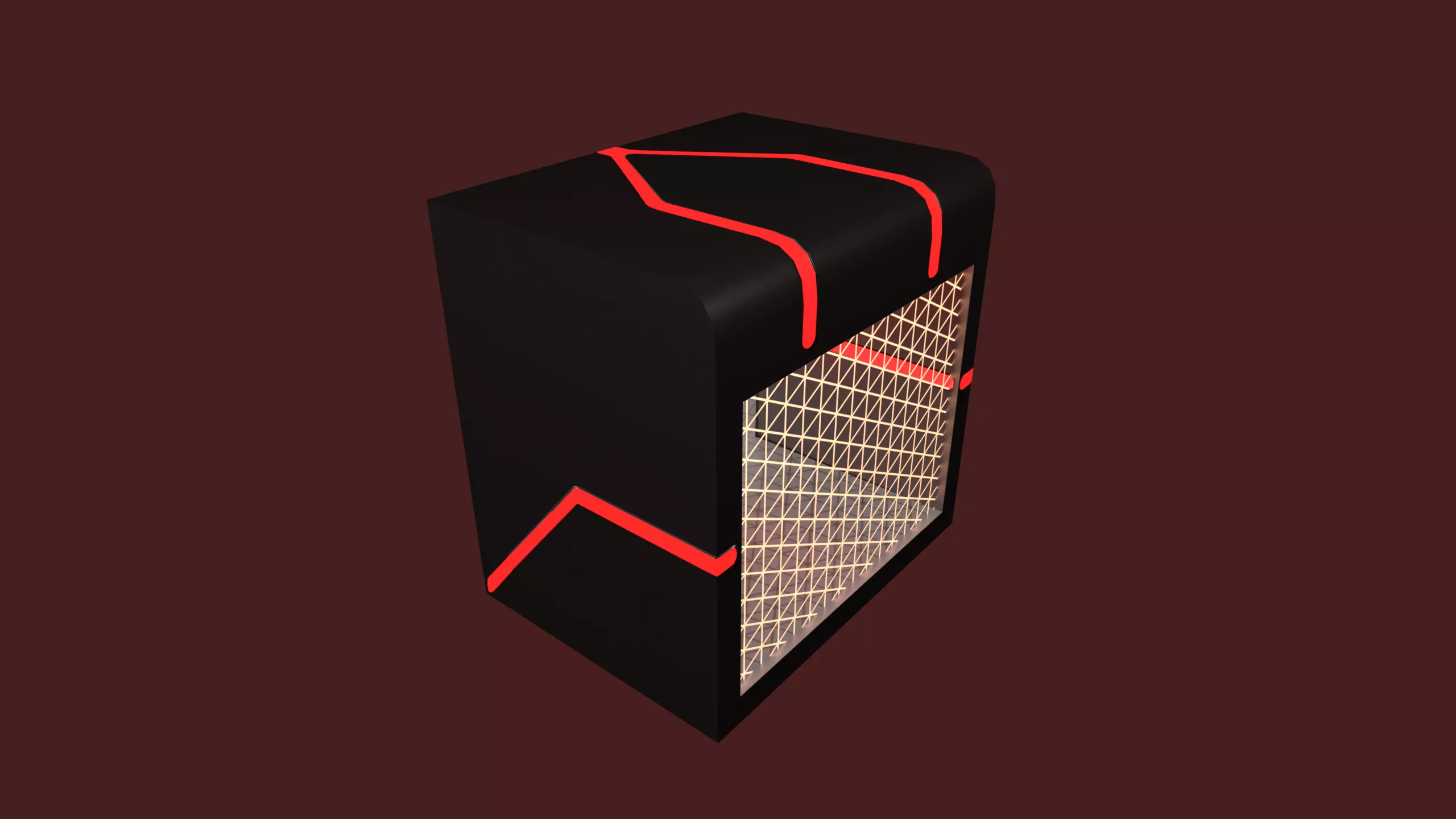 sci-fi freezer Low-poly 3D model_0