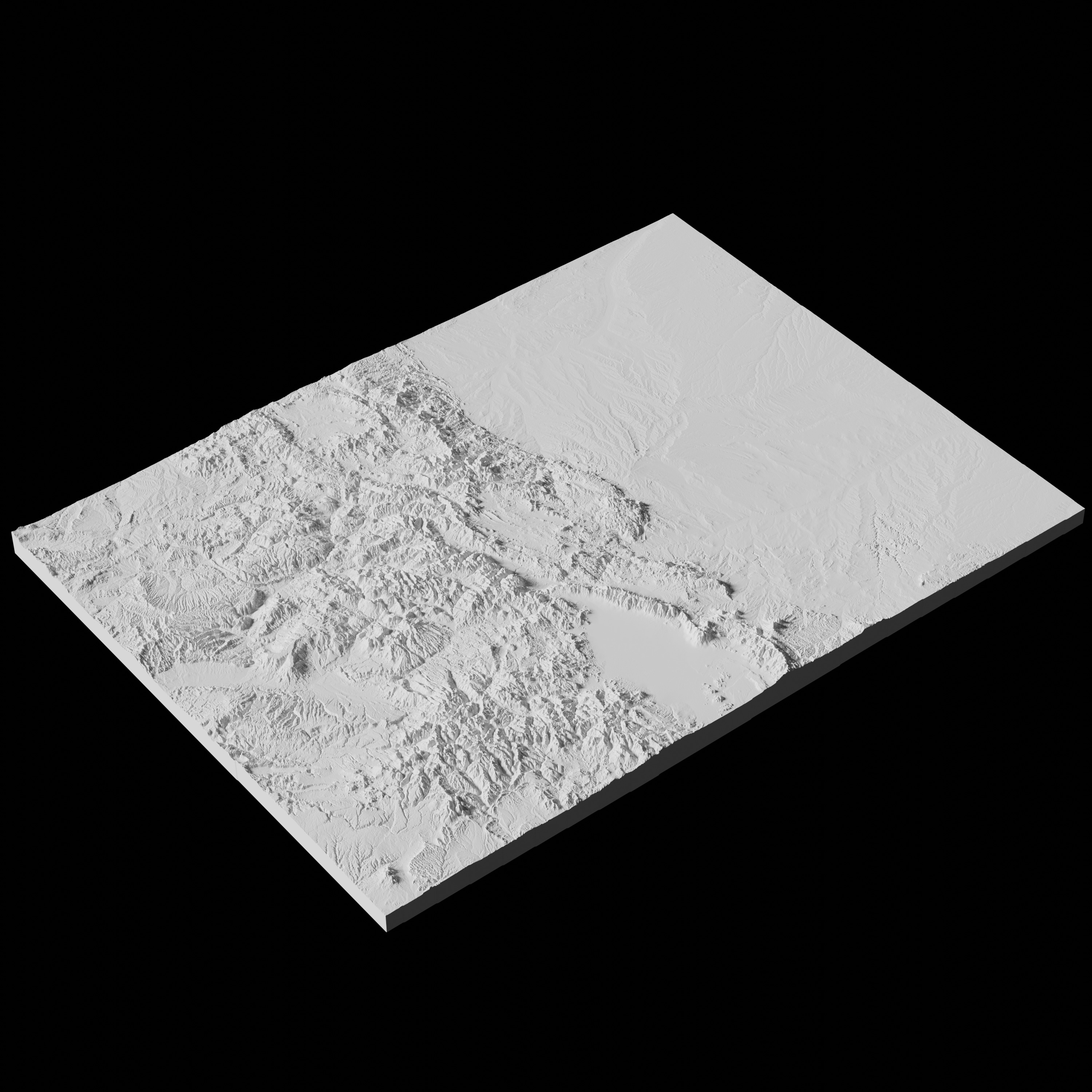 USA State of Colorado Topographic Map - 3D Terrain Topography 3D print model_2