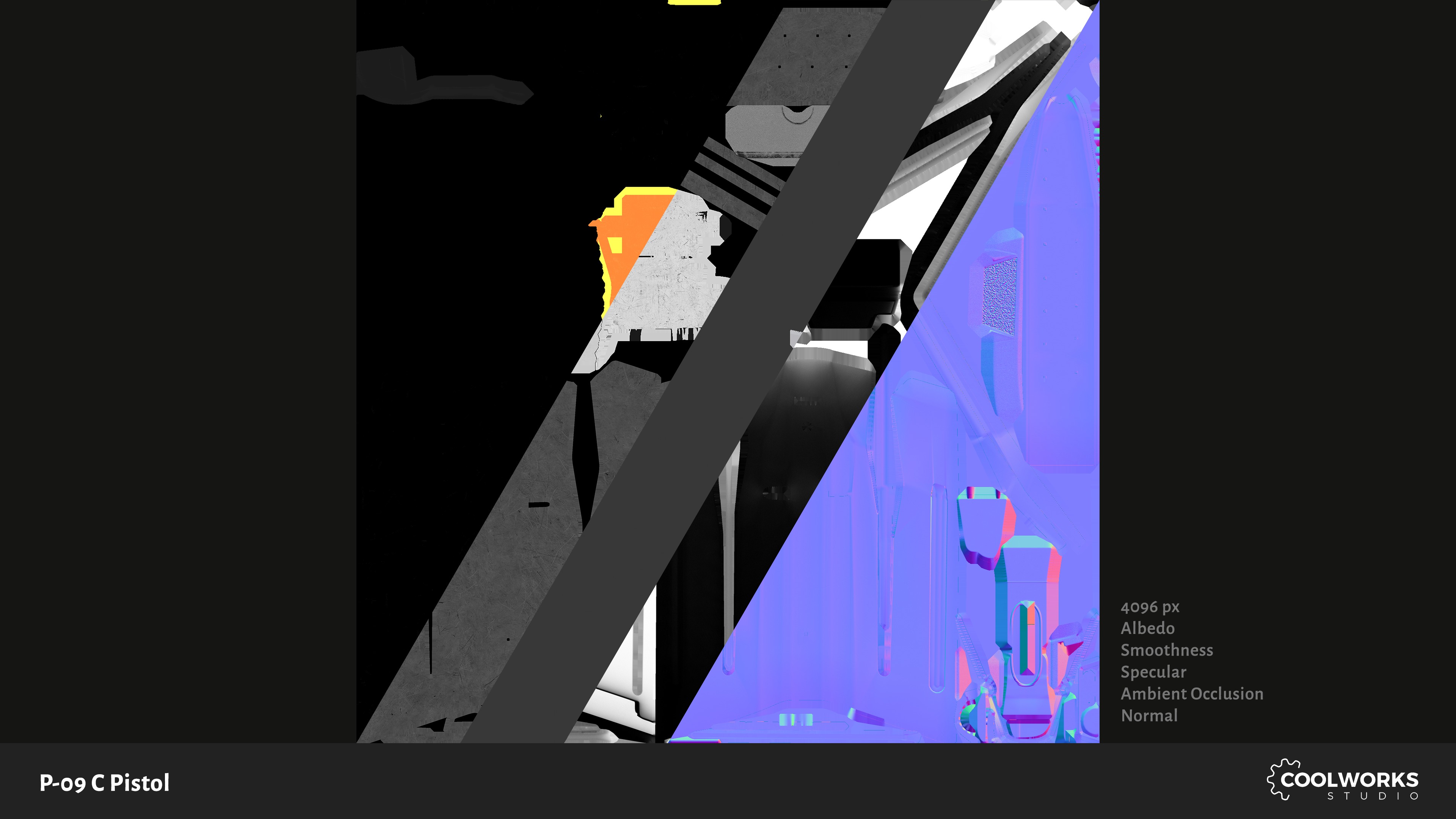 CZ P-09 C Pistol Low-poly 3D model_17