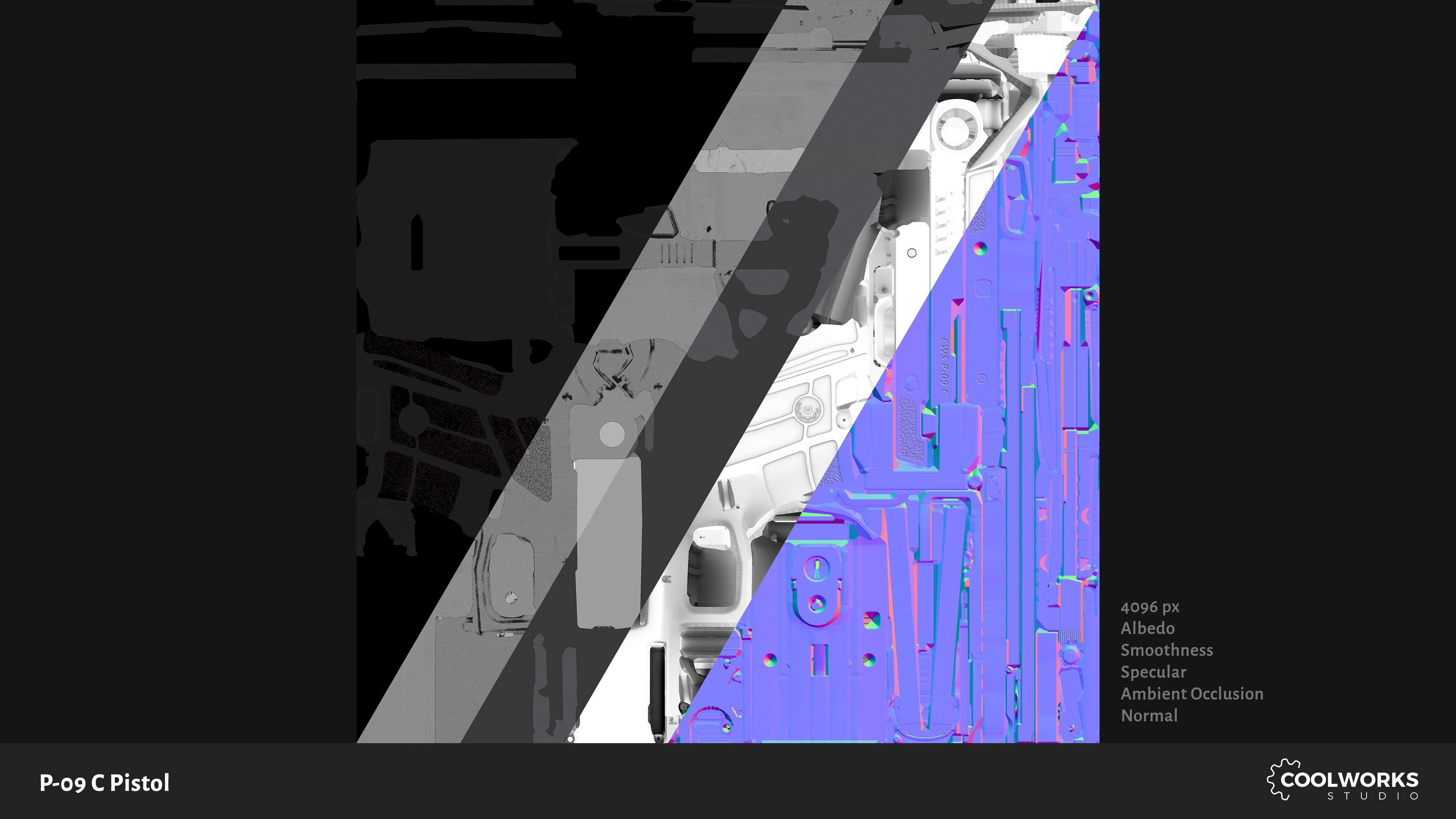 CZ P-09 C Pistol Low-poly 3D model_19