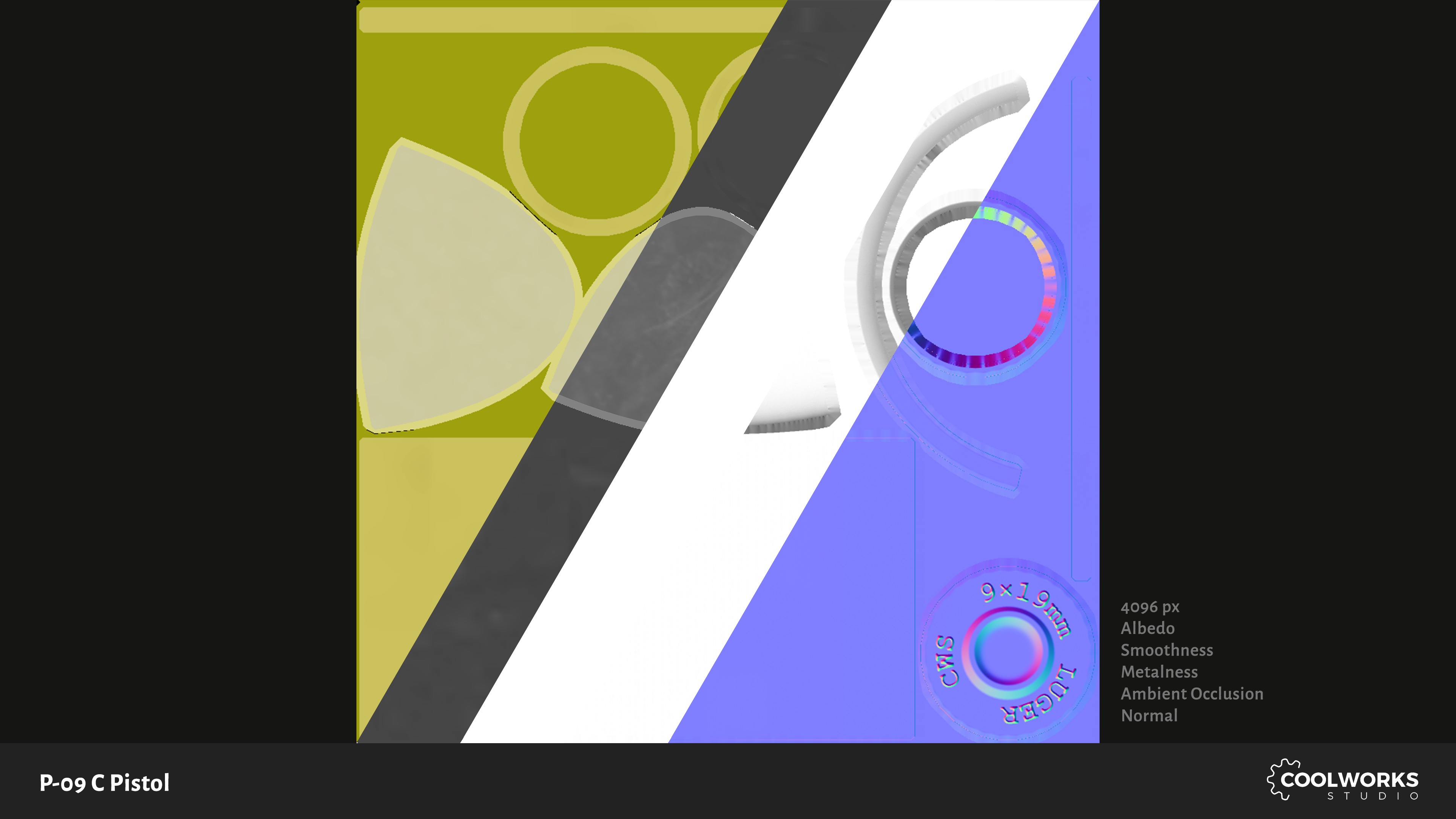 CZ P-09 C Pistol Low-poly 3D model_16