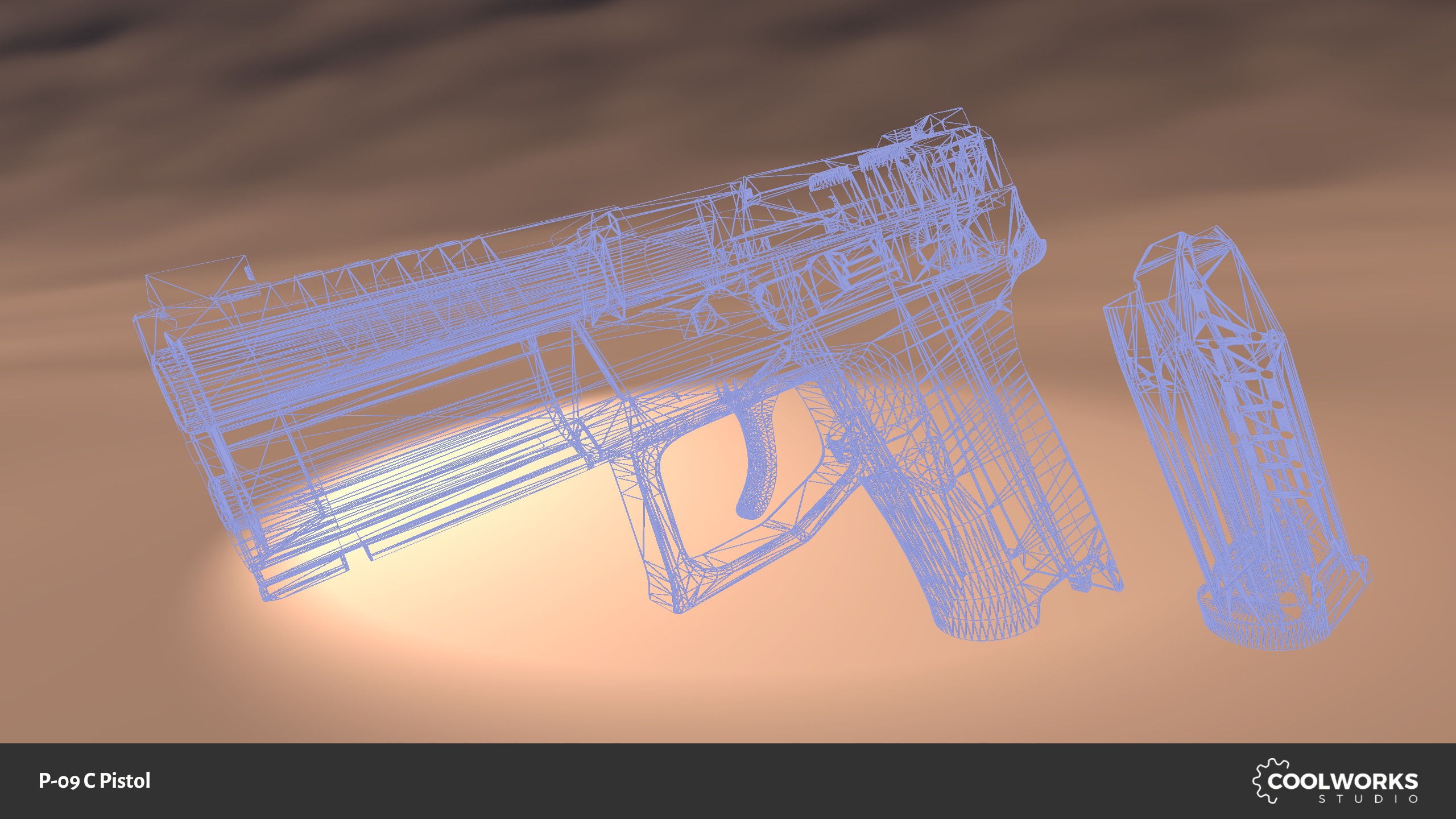 CZ P-09 C Pistol Low-poly 3D model_9