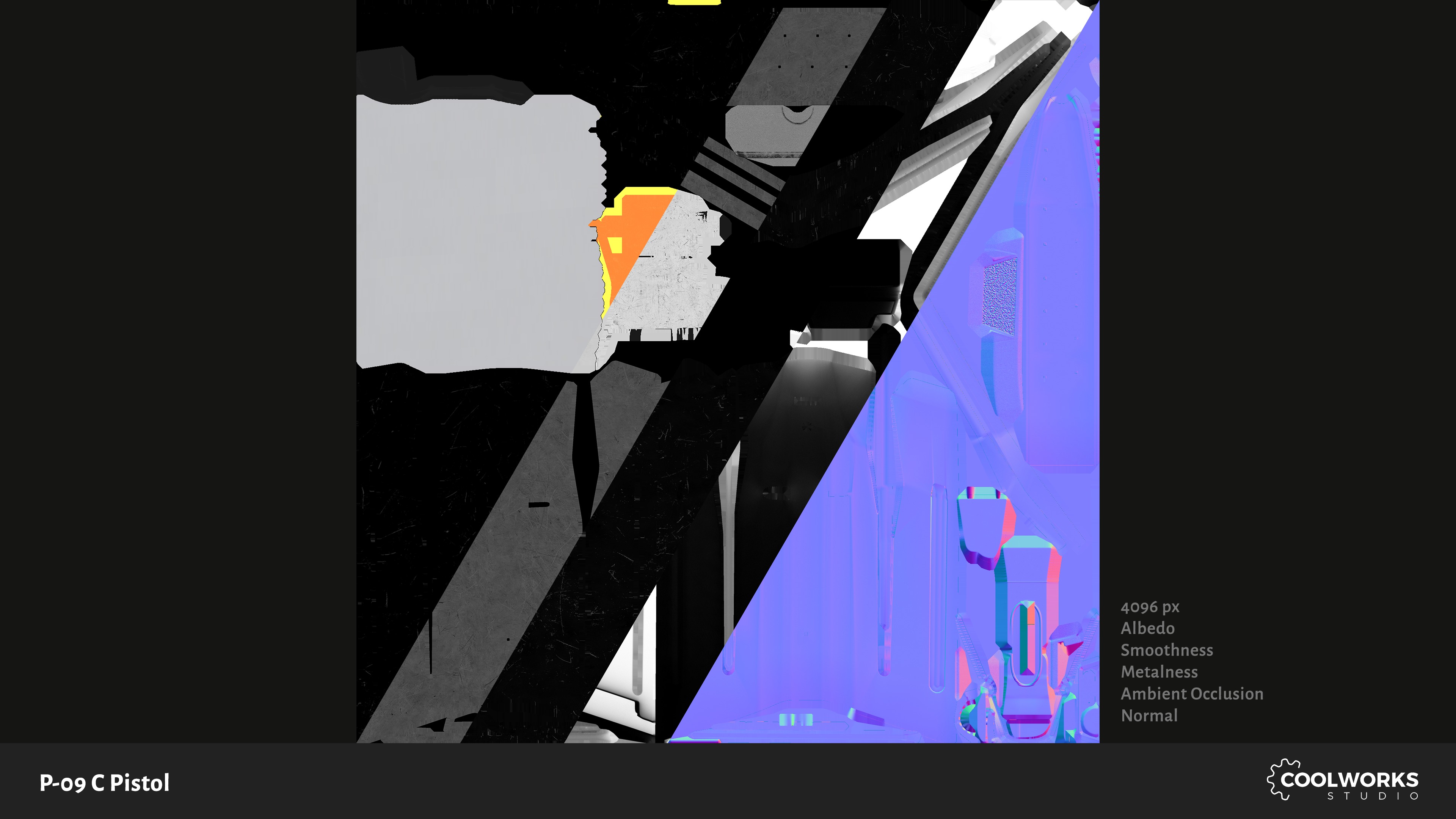 CZ P-09 C Pistol Low-poly 3D model_18